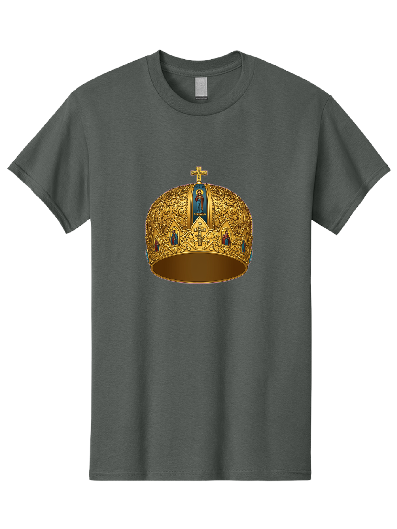 Orthodox-Crown-3 Men'S Graphic Tee, 100% Cotton, Comfortable Casual Summer Wear, Machine Washable, Vintage Camera, Old Camera, Antique Camera, Black Camera, Classic Photography, Photography Equipment, Nostalgic Device, Film Camera, Camera Art Bag906