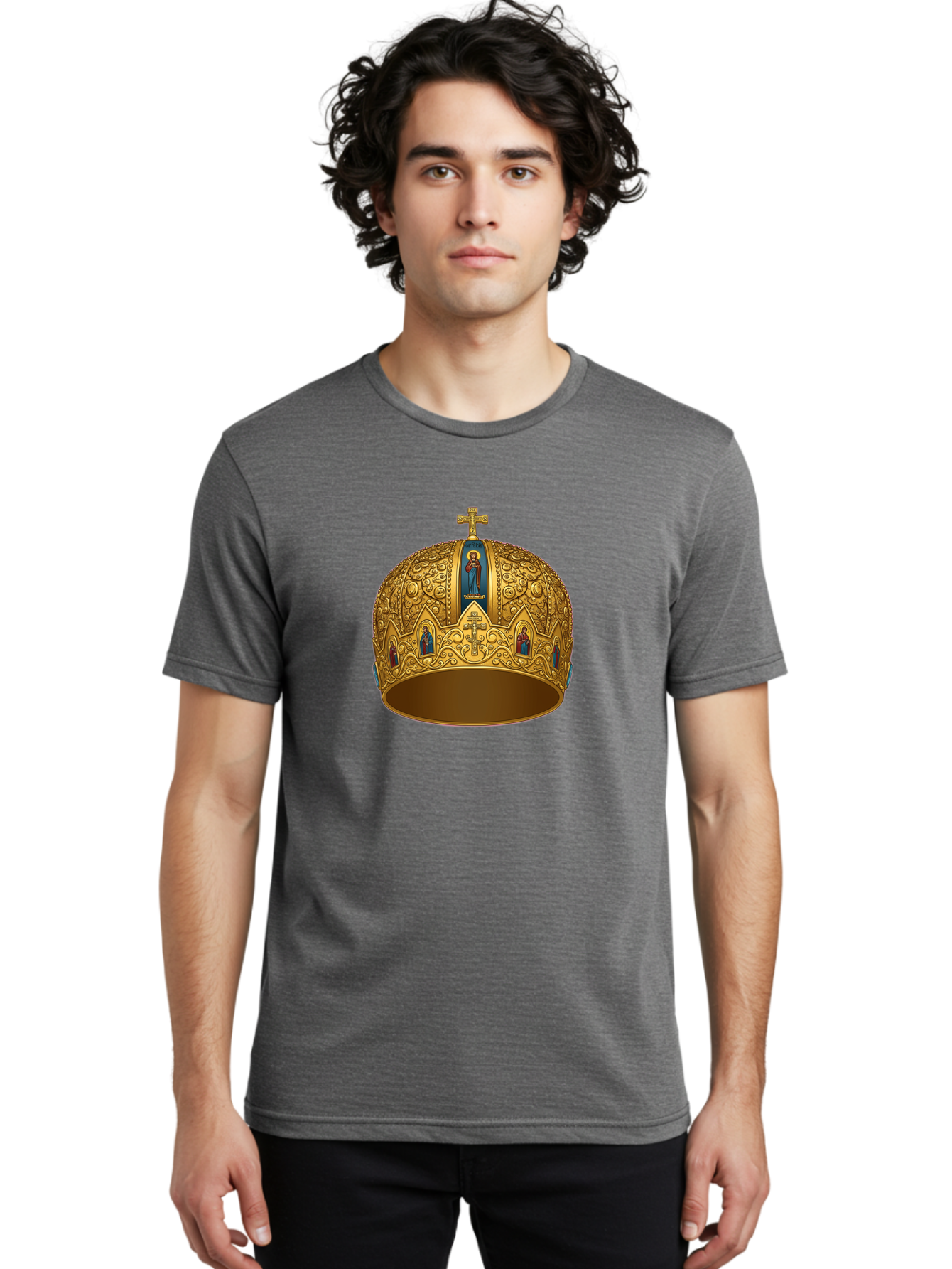 Orthodox-Crown-3 Men'S Graphic Tee, 100% Cotton, Comfortable Casual Summer Wear, Machine Washable, Vintage Camera, Old Camera, Antique Camera, Black Camera, Classic Photography, Photography Equipment, Nostalgic Device, Film Camera, Camera Art Bag906