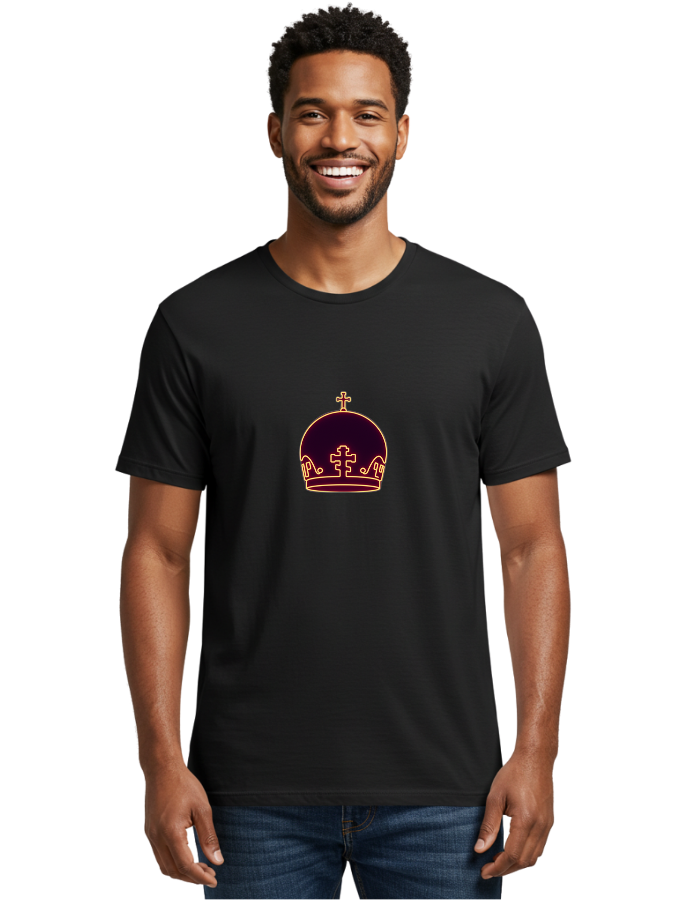 Orthodox-Crown-4 Men'S Graphic Tee, 100% Cotton, Comfortable Casual Summer Wear, Machine Washable, Vintage Camera, Old Camera, Antique Camera, Black Camera, Classic Photography, Photography Equipment, Nostalgic Device, Film Camera, Camera Art Bag907
