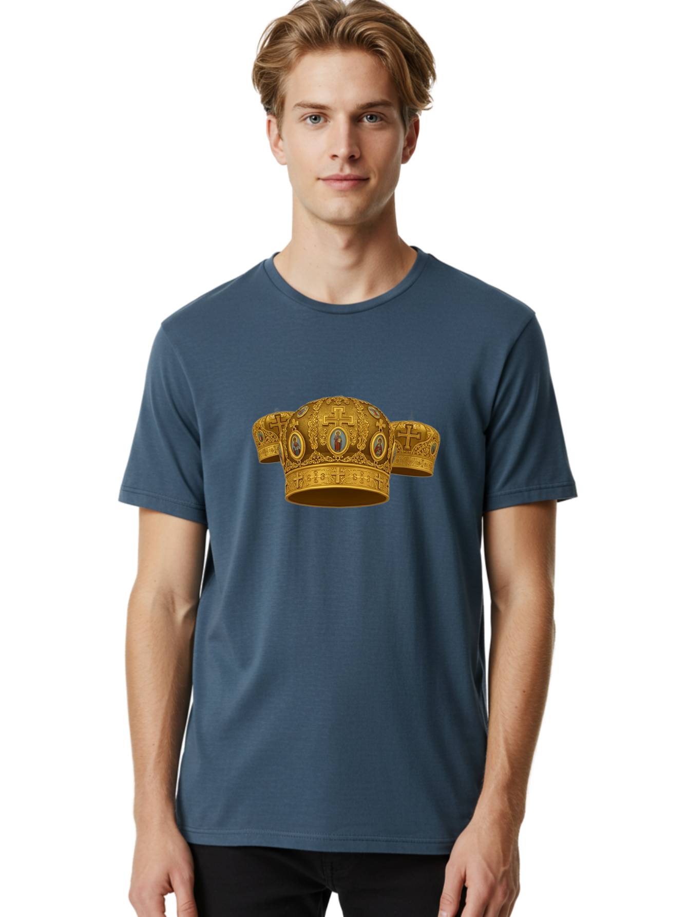 Orthodox-Crown Men'S Graphic Tee, 100% Cotton, Comfortable Casual Summer Wear, Machine Washable, Vintage Camera, Old Camera, Antique Camera, Black Camera, Classic Photography, Photography Equipment, Nostalgic Device, Film Camera, Camera Art Bag908