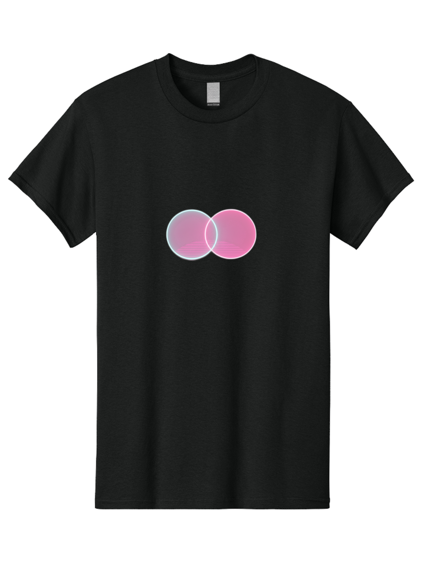 Overlapping-Circles-3 Men'S Graphic Tee, 100% Cotton, Comfortable Casual Summer Wear, Machine Washable, Vintage Camera, Old Camera, Antique Camera, Black Camera, Classic Photography, Photography Equipment, Nostalgic Device, Film Camera, Bag912