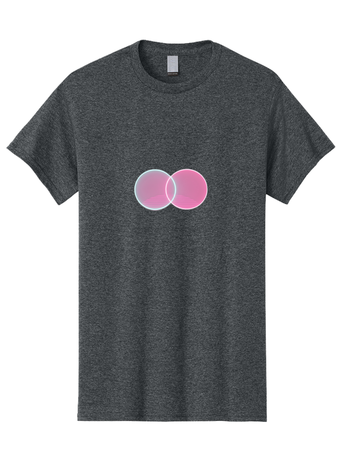 Overlapping-Circles-3 Men'S Graphic Tee, 100% Cotton, Comfortable Casual Summer Wear, Machine Washable, Vintage Camera, Old Camera, Antique Camera, Black Camera, Classic Photography, Photography Equipment, Nostalgic Device, Film Camera, Bag912