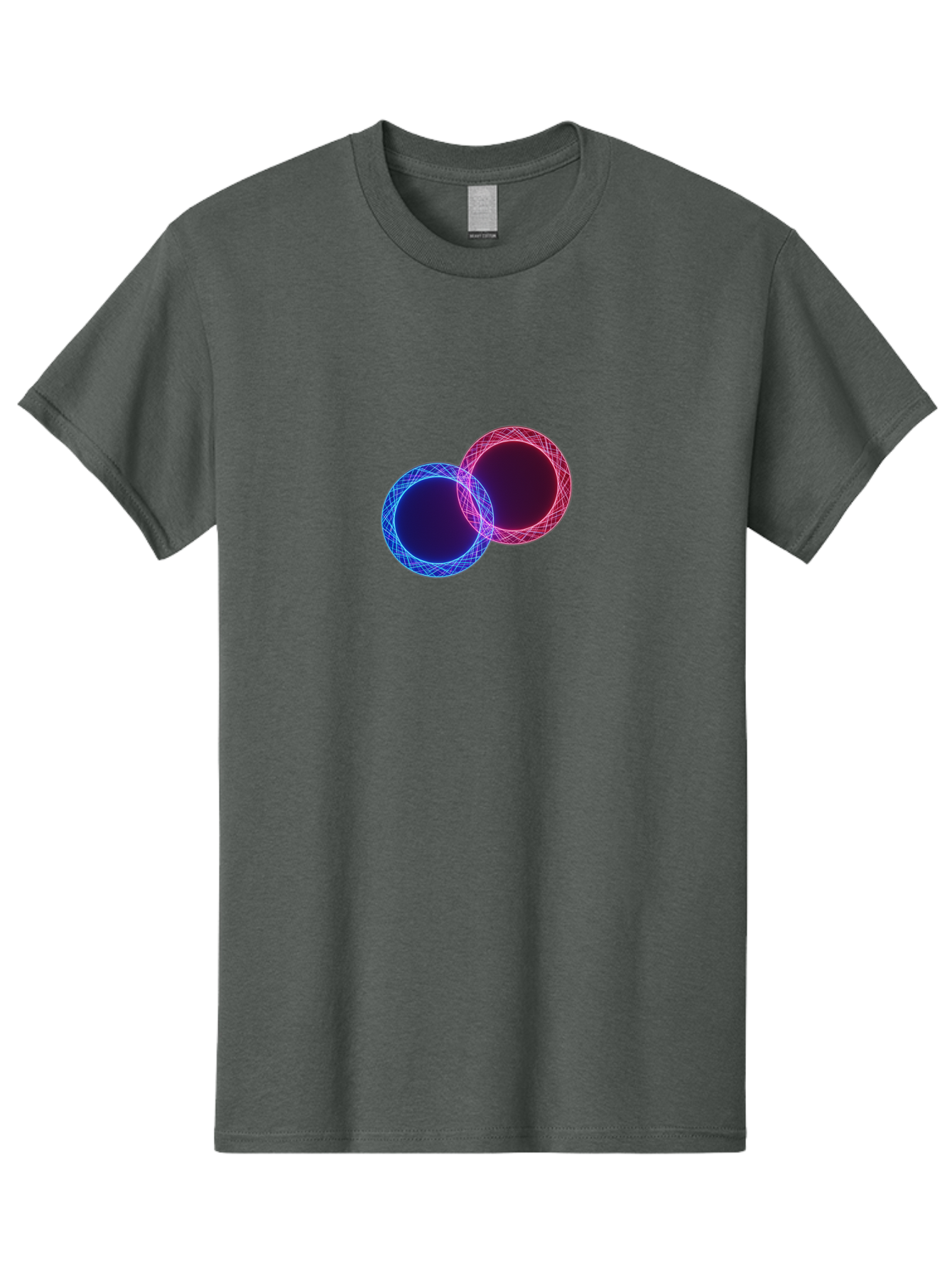 Overlapping-Circles-4 Men'S Graphic Tee, 100% Cotton, Comfortable Casual Summer Wear, Machine Washable, Vintage Camera, Old Camera, Antique Camera, Black Camera, Classic Photography, Photography Equipment, Nostalgic Device, Film Camera, Bag913