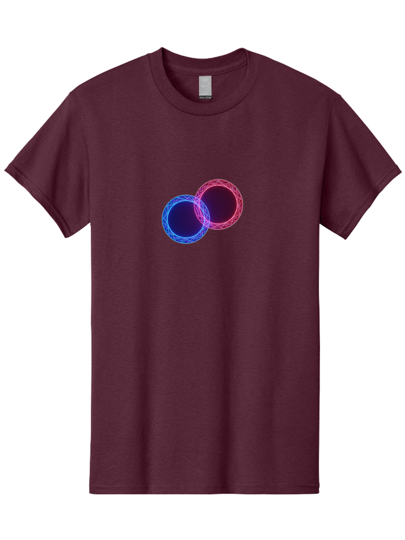 Overlapping-Circles-4 Men'S Graphic Tee, 100% Cotton, Comfortable Casual Summer Wear, Machine Washable, Vintage Camera, Old Camera, Antique Camera, Black Camera, Classic Photography, Photography Equipment, Nostalgic Device, Film Camera, Bag913