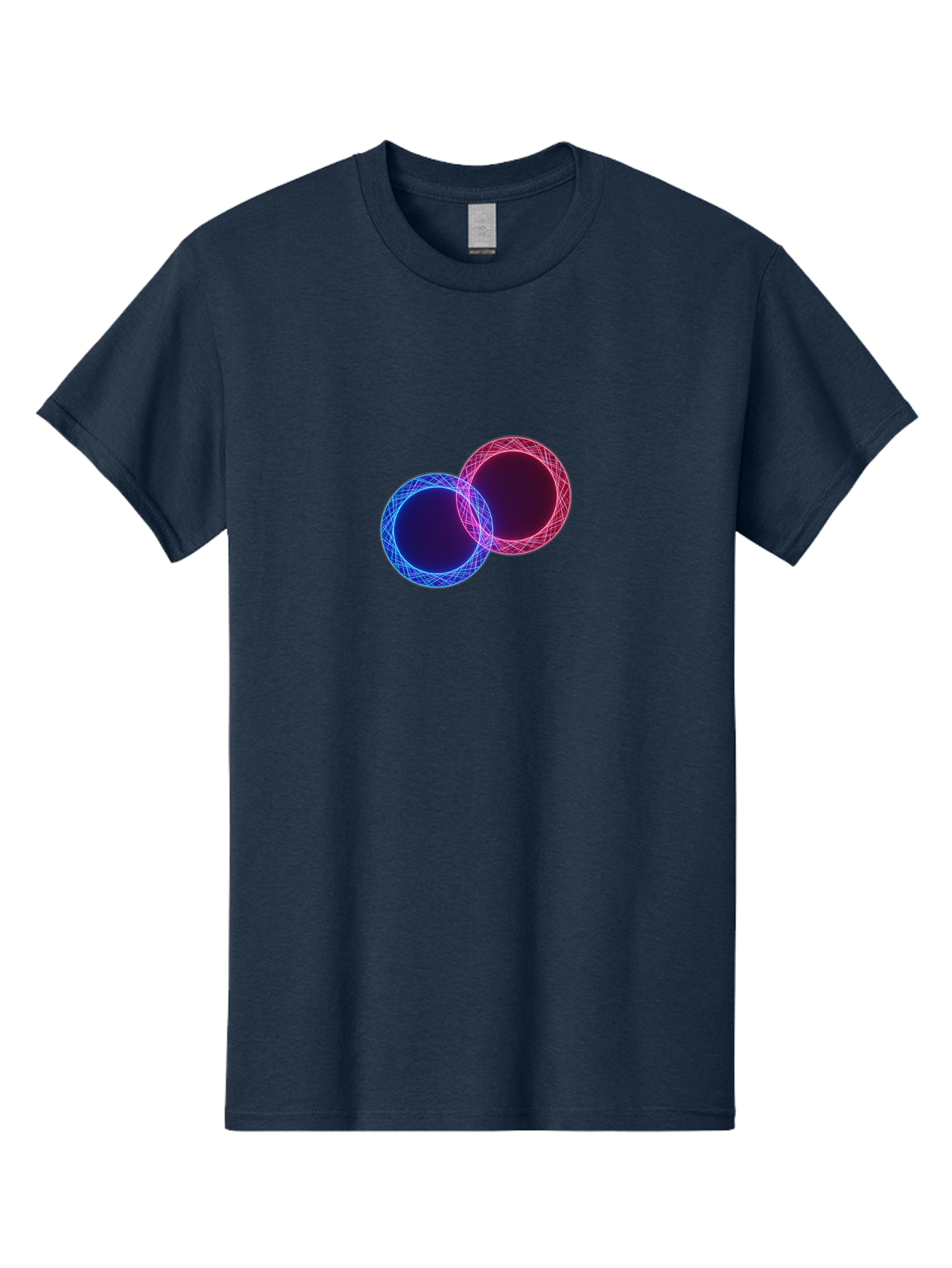 Overlapping-Circles-4 Men'S Graphic Tee, 100% Cotton, Comfortable Casual Summer Wear, Machine Washable, Vintage Camera, Old Camera, Antique Camera, Black Camera, Classic Photography, Photography Equipment, Nostalgic Device, Film Camera, Bag913