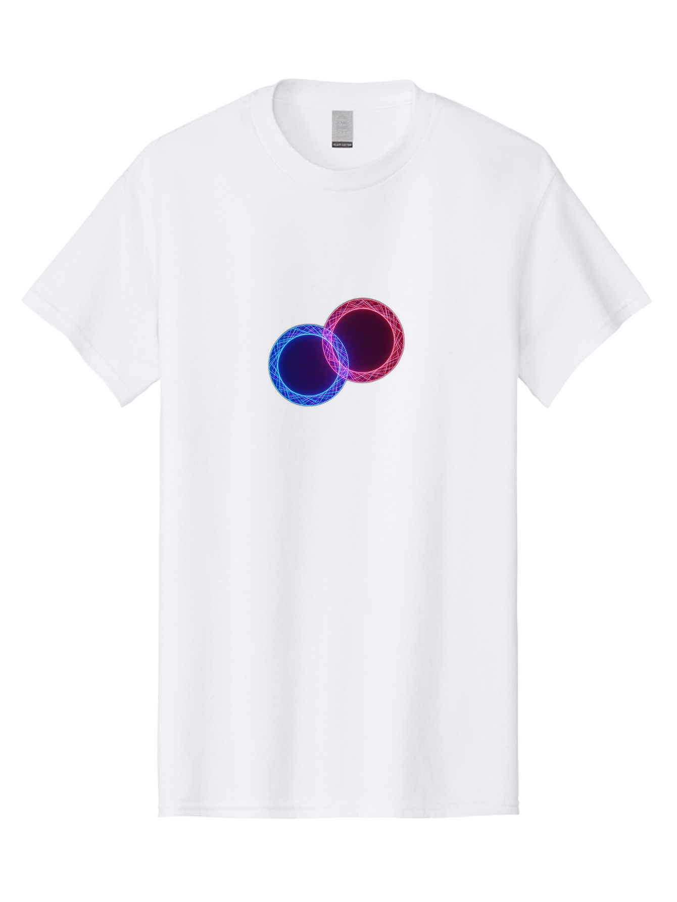 Overlapping-Circles-4 Men'S Graphic Tee, 100% Cotton, Comfortable Casual Summer Wear, Machine Washable, Vintage Camera, Old Camera, Antique Camera, Black Camera, Classic Photography, Photography Equipment, Nostalgic Device, Film Camera, Bag913