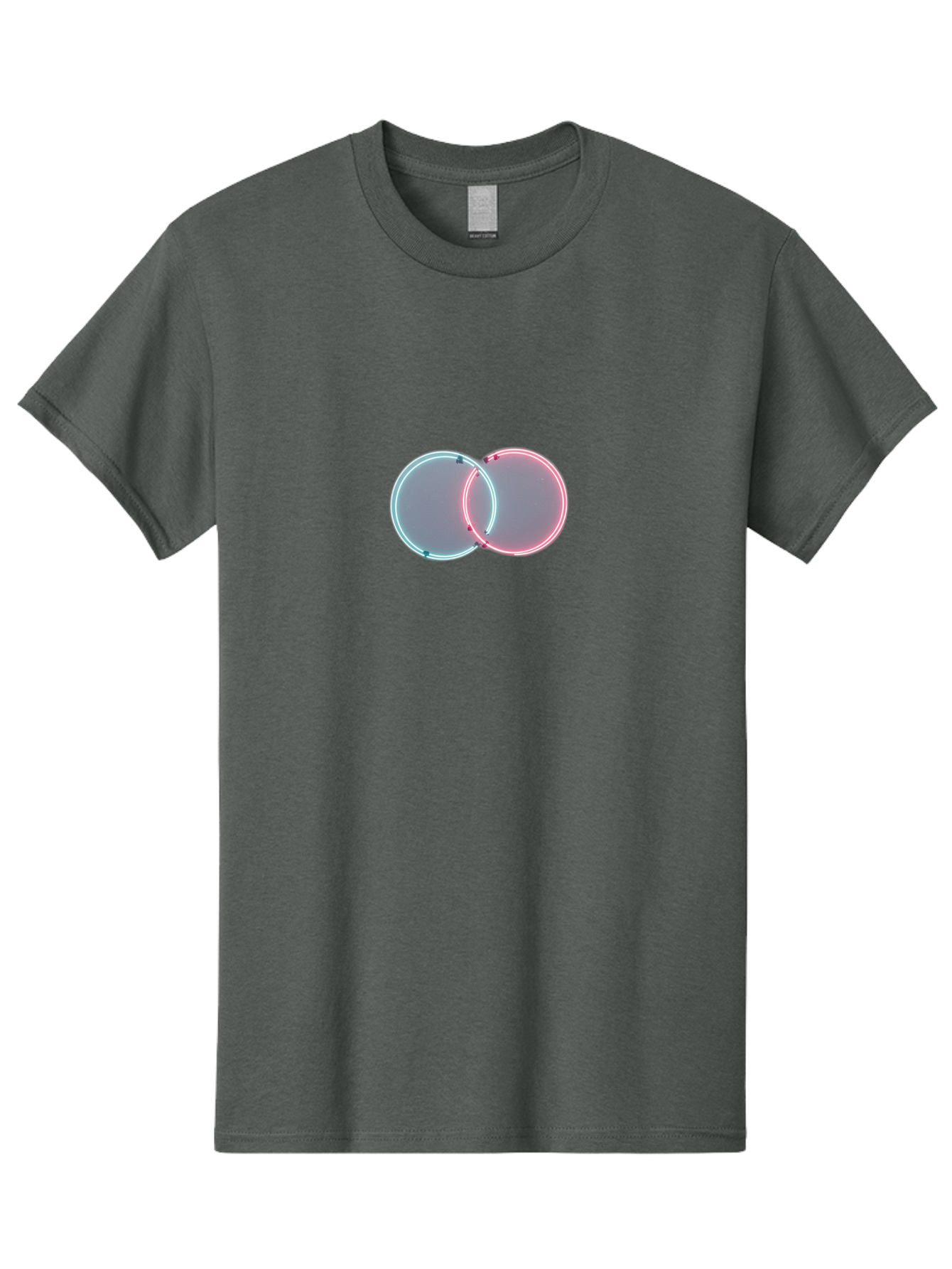 Overlapping-Neon-Circles-1 Men'S Graphic Tee, 100% Cotton, Comfortable Casual Summer Wear, Machine Washable, Vintage Camera, Old Camera, Antique Camera, Black Camera, Classic Photography, Photography Equipment, Nostalgic Device, Film Camera, Bag916