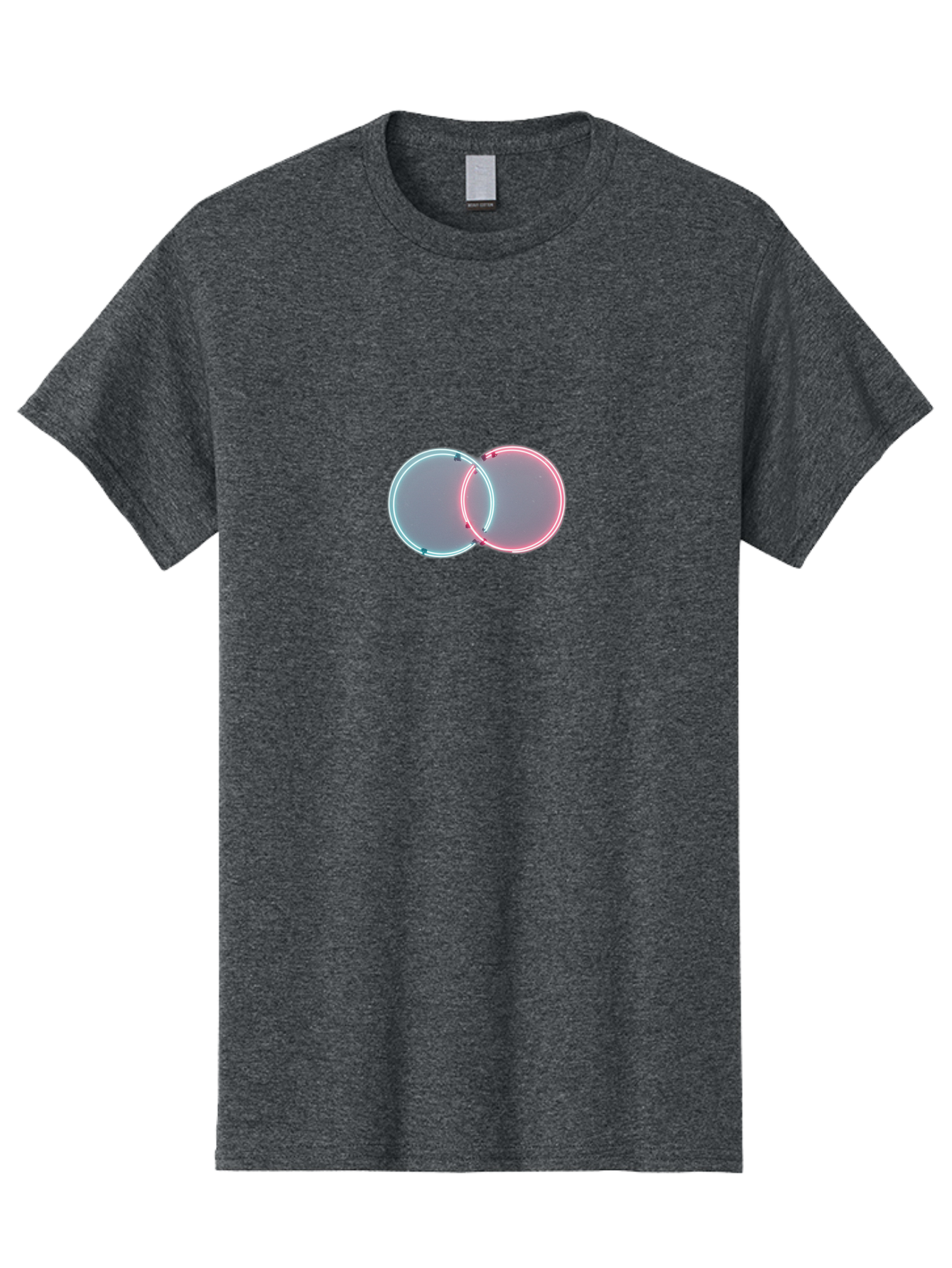 Overlapping-Neon-Circles-1 Men'S Graphic Tee, 100% Cotton, Comfortable Casual Summer Wear, Machine Washable, Vintage Camera, Old Camera, Antique Camera, Black Camera, Classic Photography, Photography Equipment, Nostalgic Device, Film Camera, Bag916