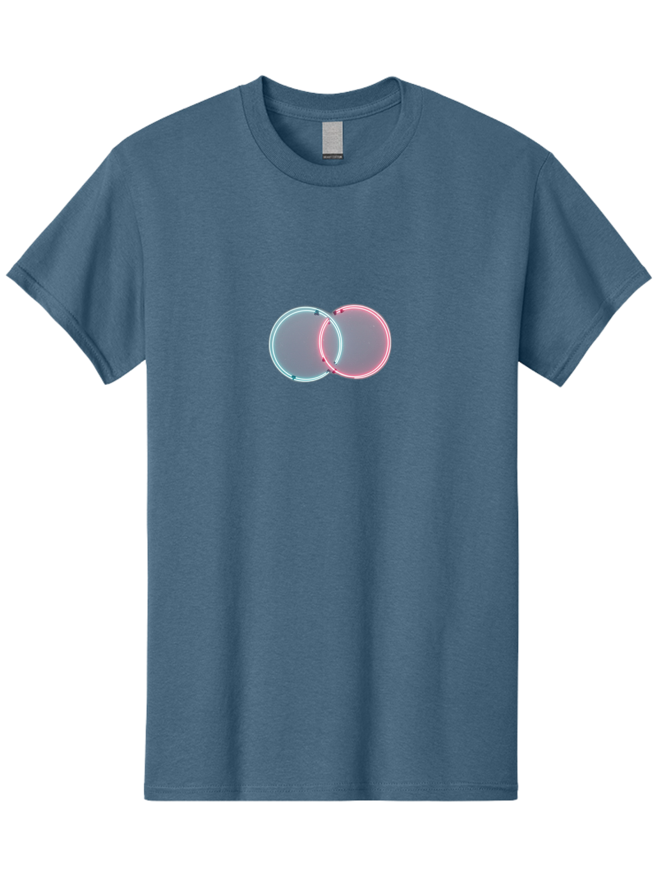 Overlapping-Neon-Circles-1 Men'S Graphic Tee, 100% Cotton, Comfortable Casual Summer Wear, Machine Washable, Vintage Camera, Old Camera, Antique Camera, Black Camera, Classic Photography, Photography Equipment, Nostalgic Device, Film Camera, Bag916