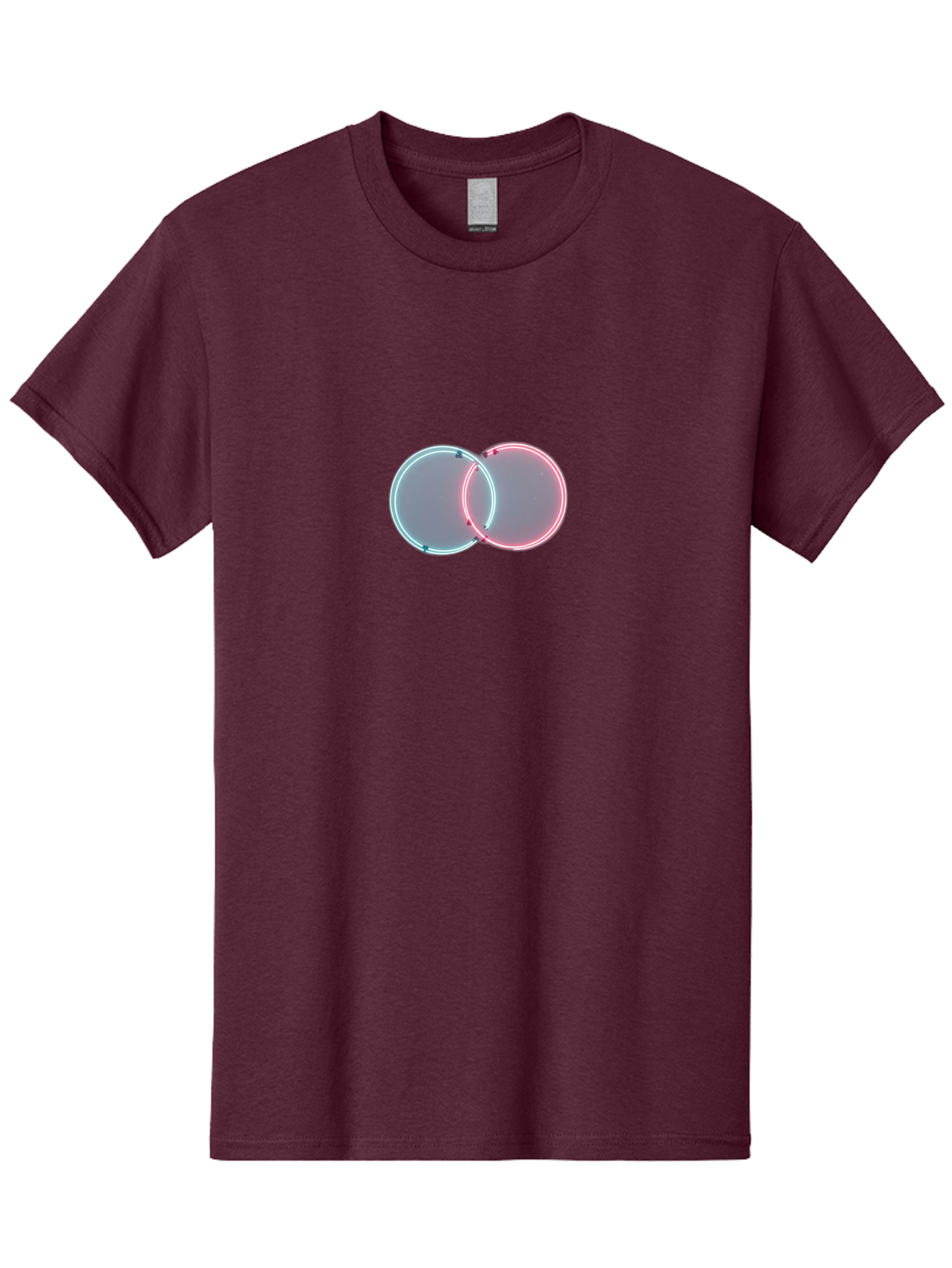 Overlapping-Neon-Circles-1 Men'S Graphic Tee, 100% Cotton, Comfortable Casual Summer Wear, Machine Washable, Vintage Camera, Old Camera, Antique Camera, Black Camera, Classic Photography, Photography Equipment, Nostalgic Device, Film Camera, Bag916