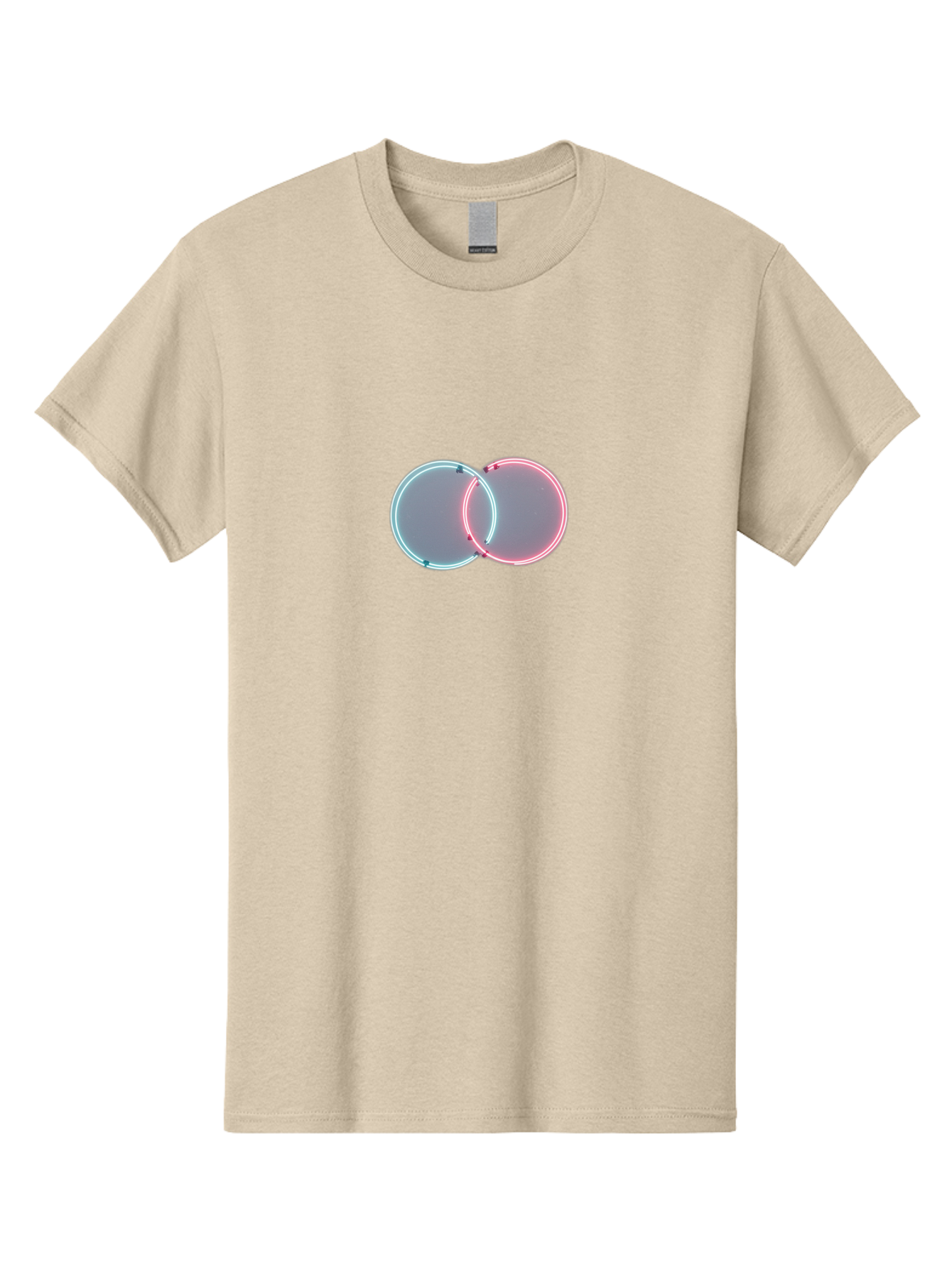 Overlapping-Neon-Circles-1 Men'S Graphic Tee, 100% Cotton, Comfortable Casual Summer Wear, Machine Washable, Vintage Camera, Old Camera, Antique Camera, Black Camera, Classic Photography, Photography Equipment, Nostalgic Device, Film Camera, Bag916