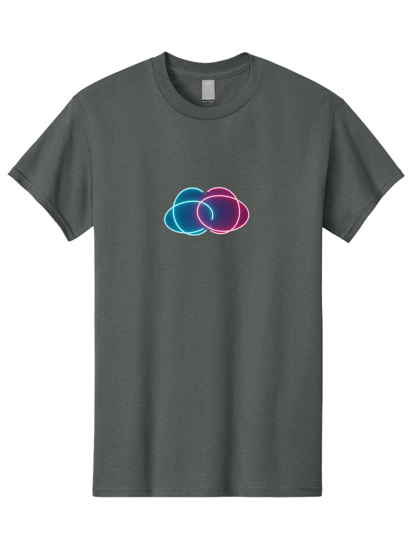 Overlapping-Neon-Circles Men'S Graphic Tee, 100% Cotton, Comfortable Casual Summer Wear, Machine Washable, Vintage Camera, Old Camera, Antique Camera, Black Camera, Classic Photography, Photography Equipment, Nostalgic Device, Film Camera, Bag917