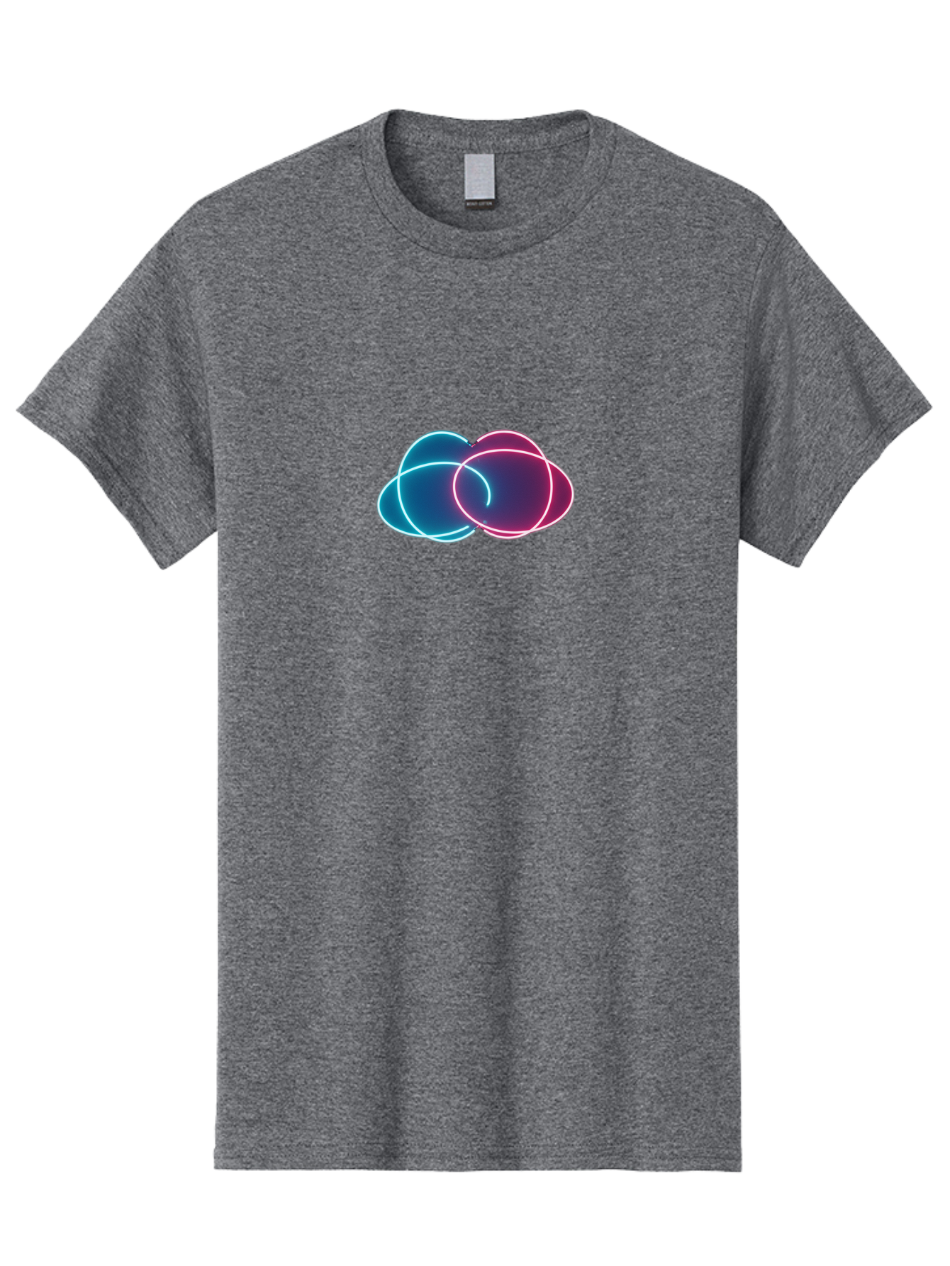 Overlapping-Neon-Circles Men'S Graphic Tee, 100% Cotton, Comfortable Casual Summer Wear, Machine Washable, Vintage Camera, Old Camera, Antique Camera, Black Camera, Classic Photography, Photography Equipment, Nostalgic Device, Film Camera, Bag917