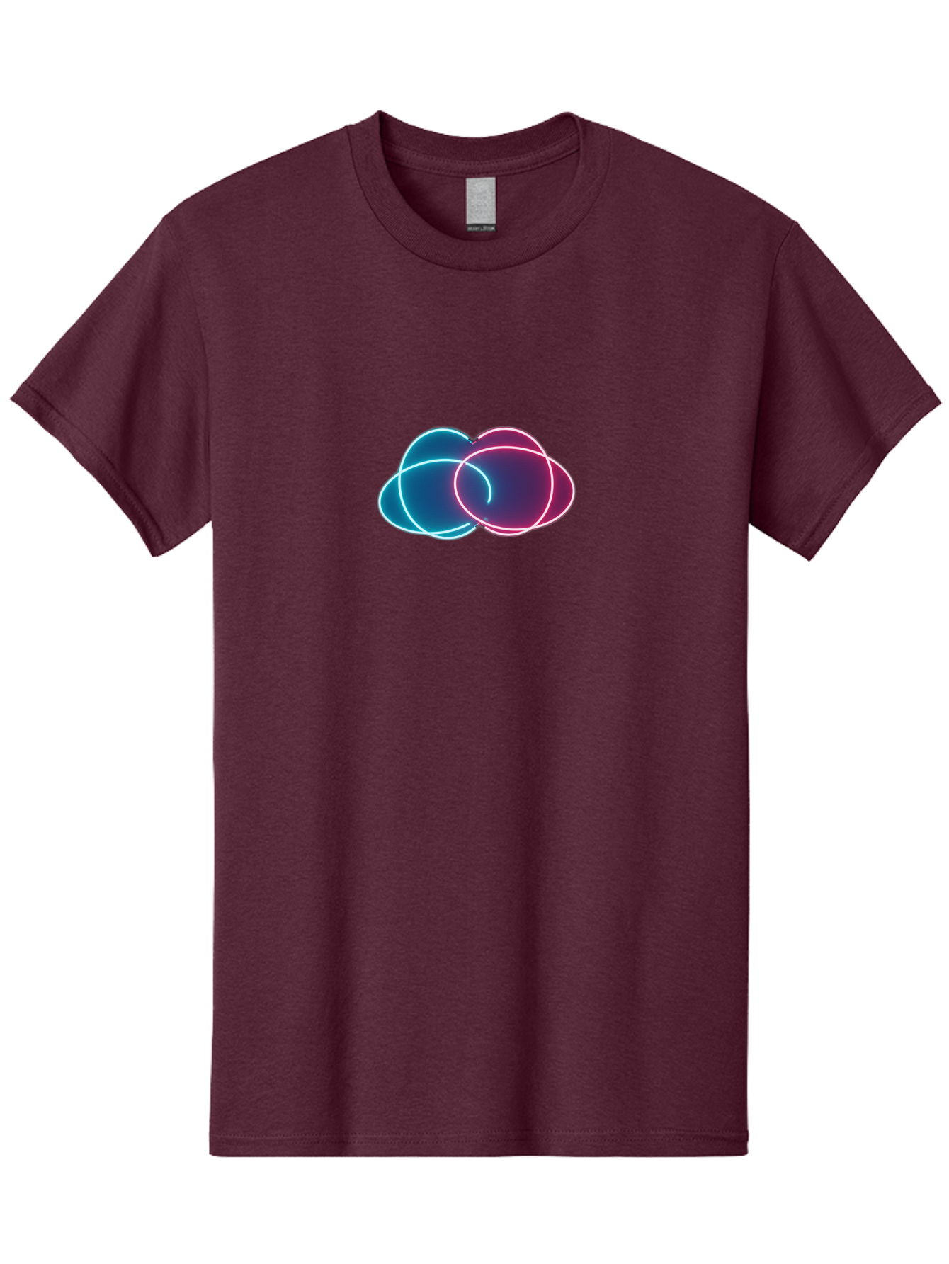 Overlapping-Neon-Circles Men'S Graphic Tee, 100% Cotton, Comfortable Casual Summer Wear, Machine Washable, Vintage Camera, Old Camera, Antique Camera, Black Camera, Classic Photography, Photography Equipment, Nostalgic Device, Film Camera, Bag917