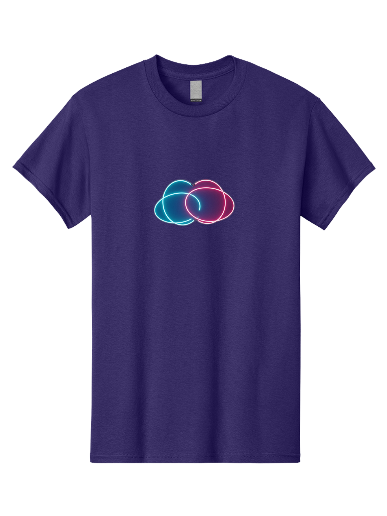 Overlapping-Neon-Circles Men'S Graphic Tee, 100% Cotton, Comfortable Casual Summer Wear, Machine Washable, Vintage Camera, Old Camera, Antique Camera, Black Camera, Classic Photography, Photography Equipment, Nostalgic Device, Film Camera, Bag917