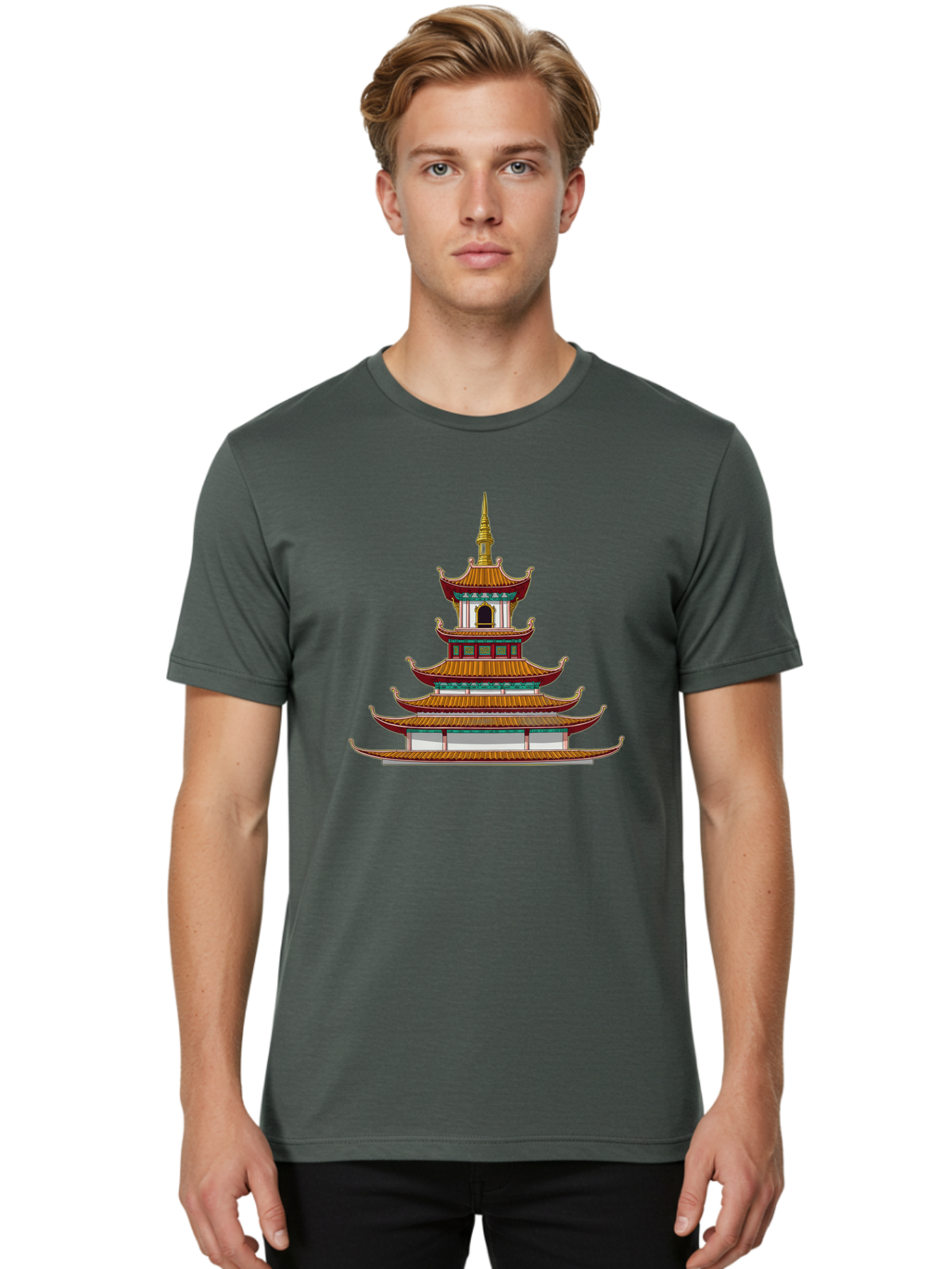 Pagoda-2 Men'S Graphic Tee, 100% Cotton, Comfortable Casual Summer Wear, Machine Washable, Vintage Camera, Old Camera, Antique Camera, Black Camera, Classic Photography, Photography Equipment, Nostalgic Device, Film Camera, Camera Art Bag920
