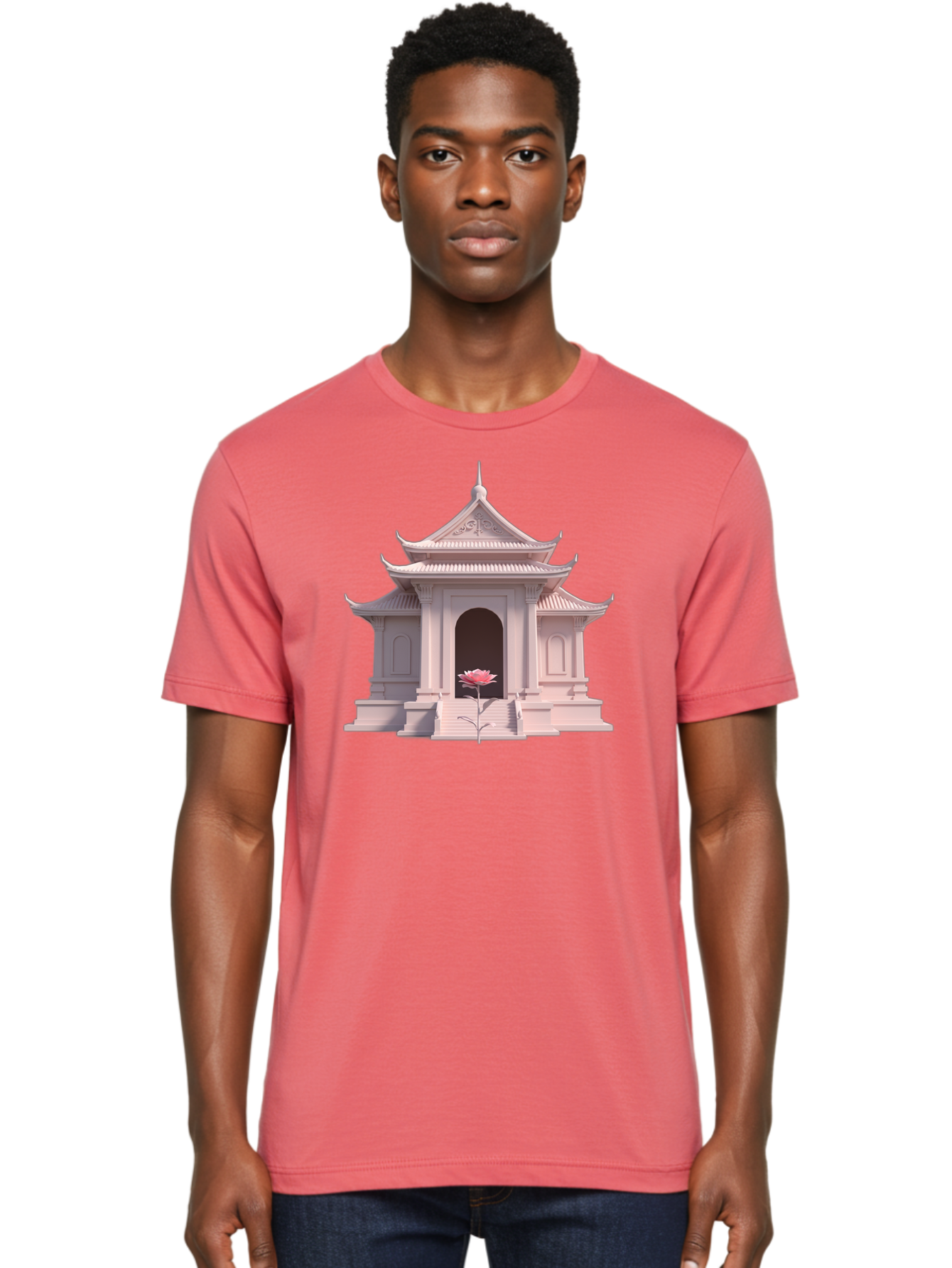 Pagoda-Temple Men'S Graphic Tee, 100% Cotton, Comfortable Casual Summer Wear, Machine Washable, Vintage Camera, Old Camera, Antique Camera, Black Camera, Classic Photography, Photography Equipment, Nostalgic Device, Film Camera, Camera Art Bag922