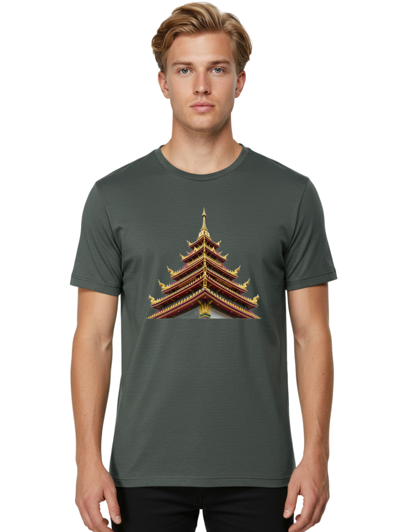 Pagoda Men'S Graphic Tee, 100% Cotton, Comfortable Casual Summer Wear, Machine Washable, Vintage Camera, Old Camera, Antique Camera, Black Camera, Classic Photography, Photography Equipment, Nostalgic Device, Film Camera, Camera Art Bag923