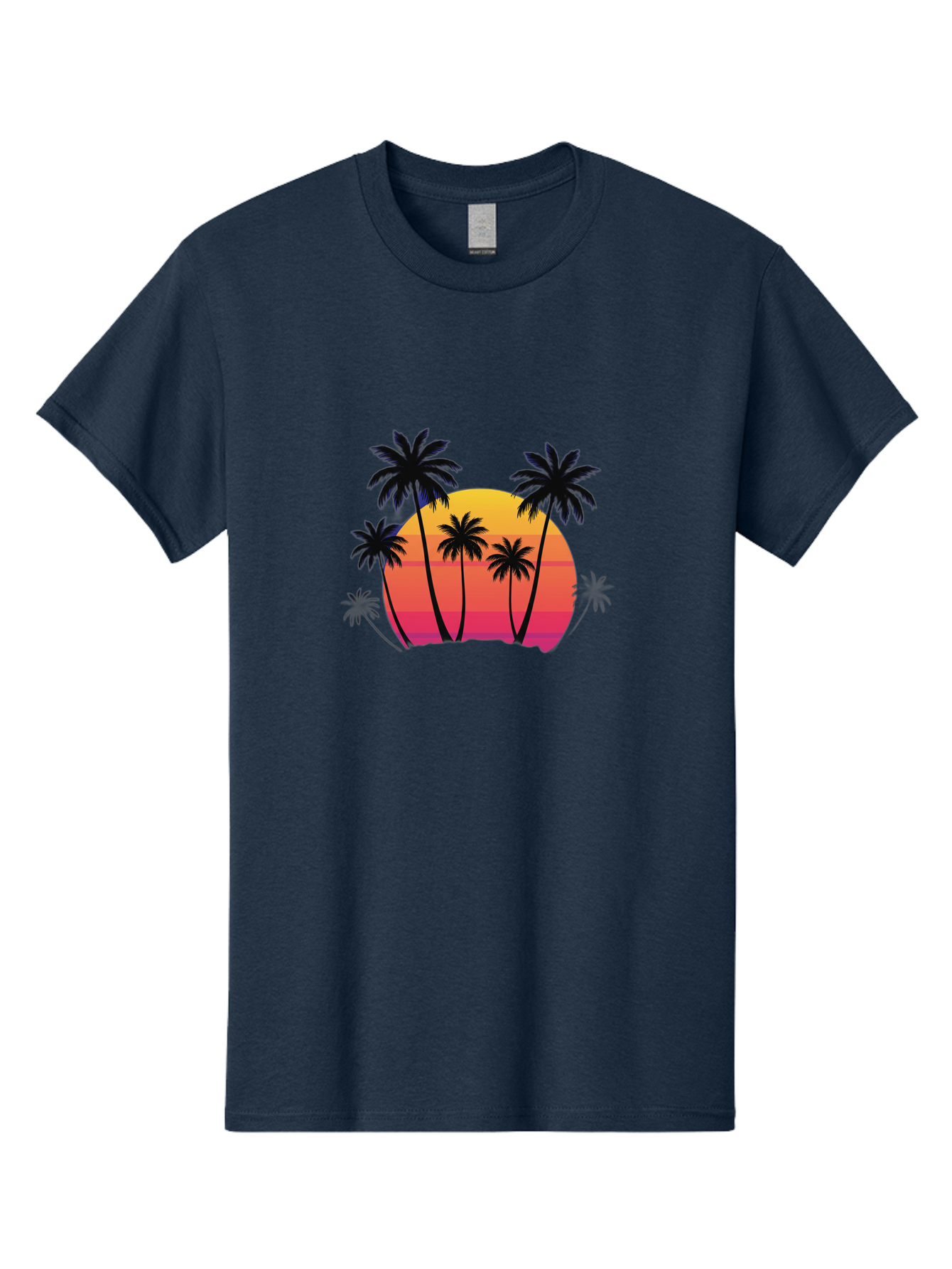 Palm-Trees-Sunset Men'S Graphic Tee, 100% Cotton, Comfortable Casual Summer Wear, Machine Washable, Vintage Camera, Old Camera, Antique Camera, Black Camera, Classic Photography, Photography Equipment, Nostalgic Device, Film Camera, Camera Art Bag925