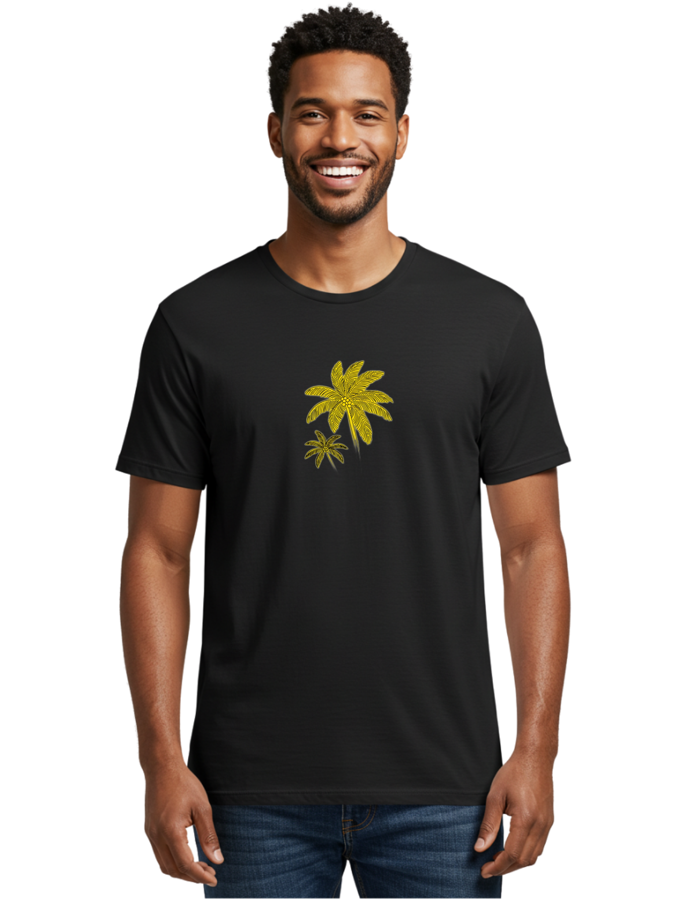 Palm-Trees Men'S Graphic Tee, 100% Cotton, Comfortable Casual Summer Wear, Machine Washable, Vintage Camera, Old Camera, Antique Camera, Black Camera, Classic Photography, Photography Equipment, Nostalgic Device, Film Camera, Camera Art Bag926