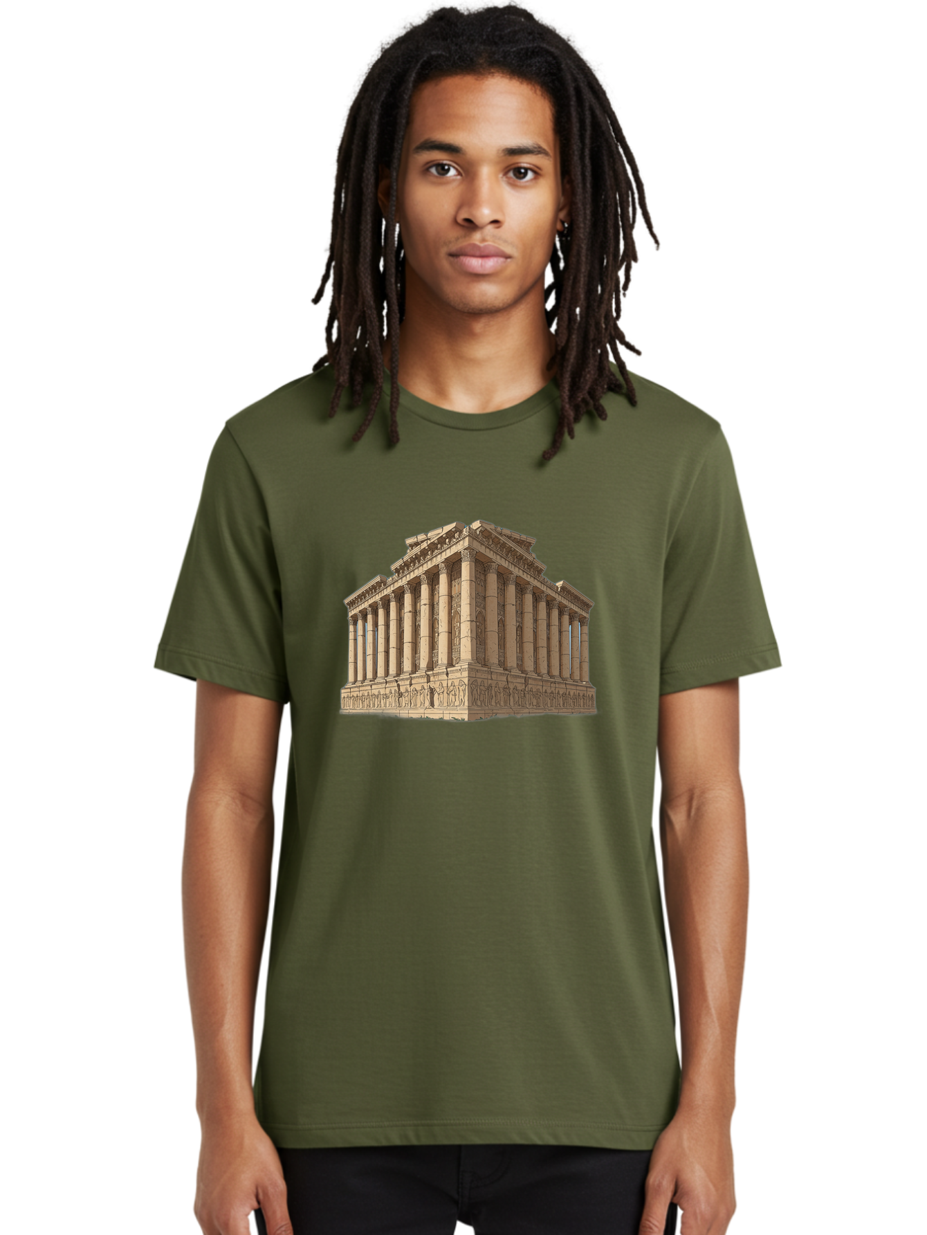 Parthenon-1 Men'S Graphic Tee, 100% Cotton, Comfortable Casual Summer Wear, Machine Washable, Vintage Camera, Old Camera, Antique Camera, Black Camera, Classic Photography, Photography Equipment, Nostalgic Device, Film Camera, Camera Art Bag933