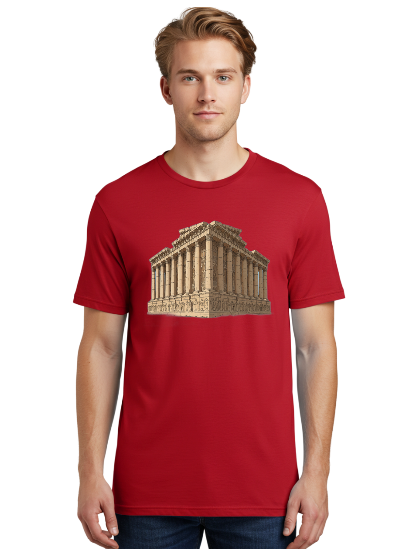 Parthenon-1 Men'S Graphic Tee, 100% Cotton, Comfortable Casual Summer Wear, Machine Washable, Vintage Camera, Old Camera, Antique Camera, Black Camera, Classic Photography, Photography Equipment, Nostalgic Device, Film Camera, Camera Art Bag933