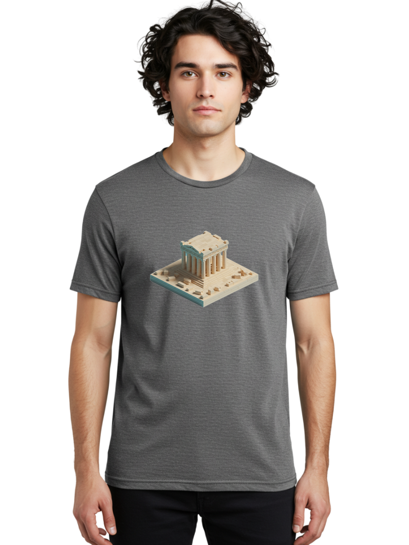 Parthenon-2 Men'S Graphic Tee, 100% Cotton, Comfortable Casual Summer Wear, Machine Washable, Vintage Camera, Old Camera, Antique Camera, Black Camera, Classic Photography, Photography Equipment, Nostalgic Device, Film Camera, Camera Art Bag934