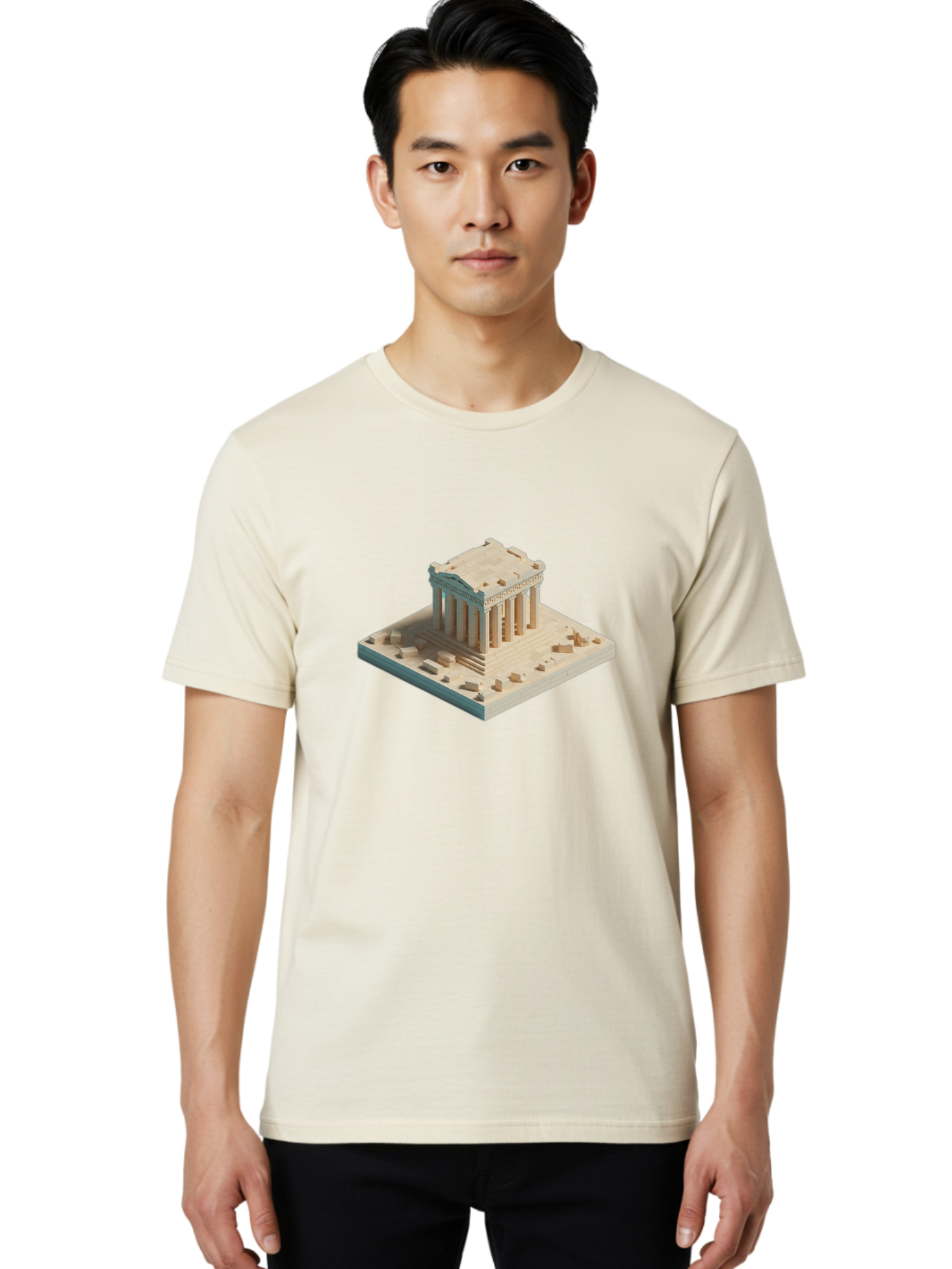 Parthenon-2 Men'S Graphic Tee, 100% Cotton, Comfortable Casual Summer Wear, Machine Washable, Vintage Camera, Old Camera, Antique Camera, Black Camera, Classic Photography, Photography Equipment, Nostalgic Device, Film Camera, Camera Art Bag934