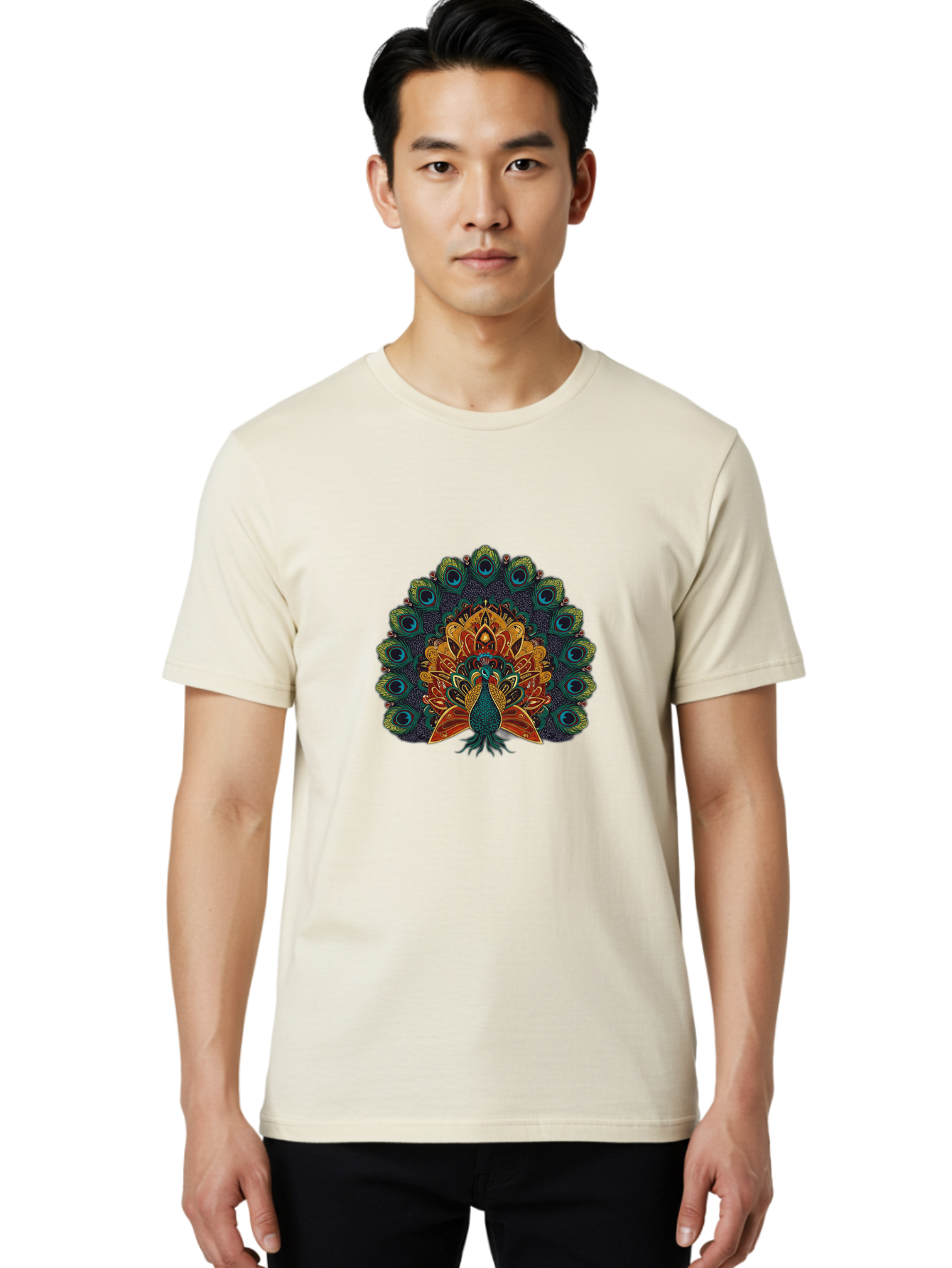 Peacock Men'S Graphic Tee, 100% Cotton, Comfortable Casual Summer Wear, Machine Washable, Vintage Camera, Old Camera, Antique Camera, Black Camera, Classic Photography, Photography Equipment, Nostalgic Device, Film Camera, Camera Art Bag941
