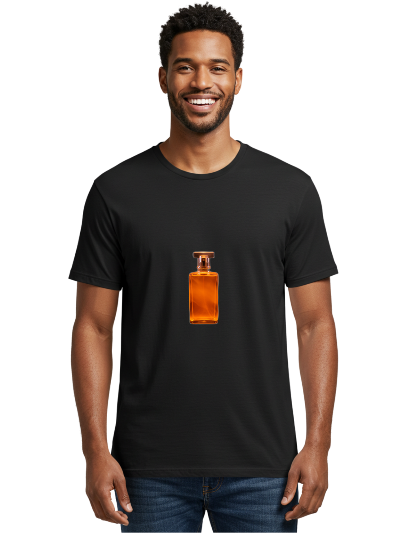 Perfume-Bottle Men'S Graphic Tee, 100% Cotton, Comfortable Casual Summer Wear, Machine Washable, Vintage Camera, Old Camera, Antique Camera, Black Camera, Classic Photography, Photography Equipment, Nostalgic Device, Film Camera, Camera Art Bag944