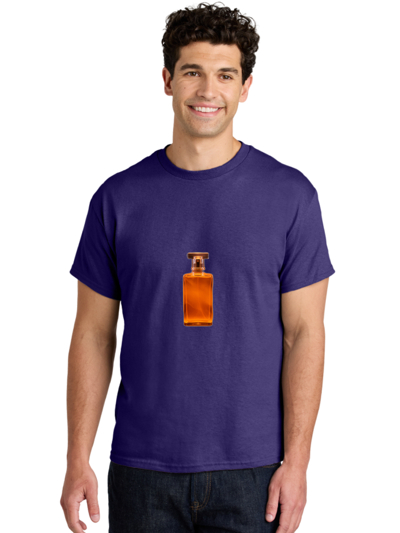 Perfume-Bottle Men'S Graphic Tee, 100% Cotton, Comfortable Casual Summer Wear, Machine Washable, Vintage Camera, Old Camera, Antique Camera, Black Camera, Classic Photography, Photography Equipment, Nostalgic Device, Film Camera, Camera Art Bag944