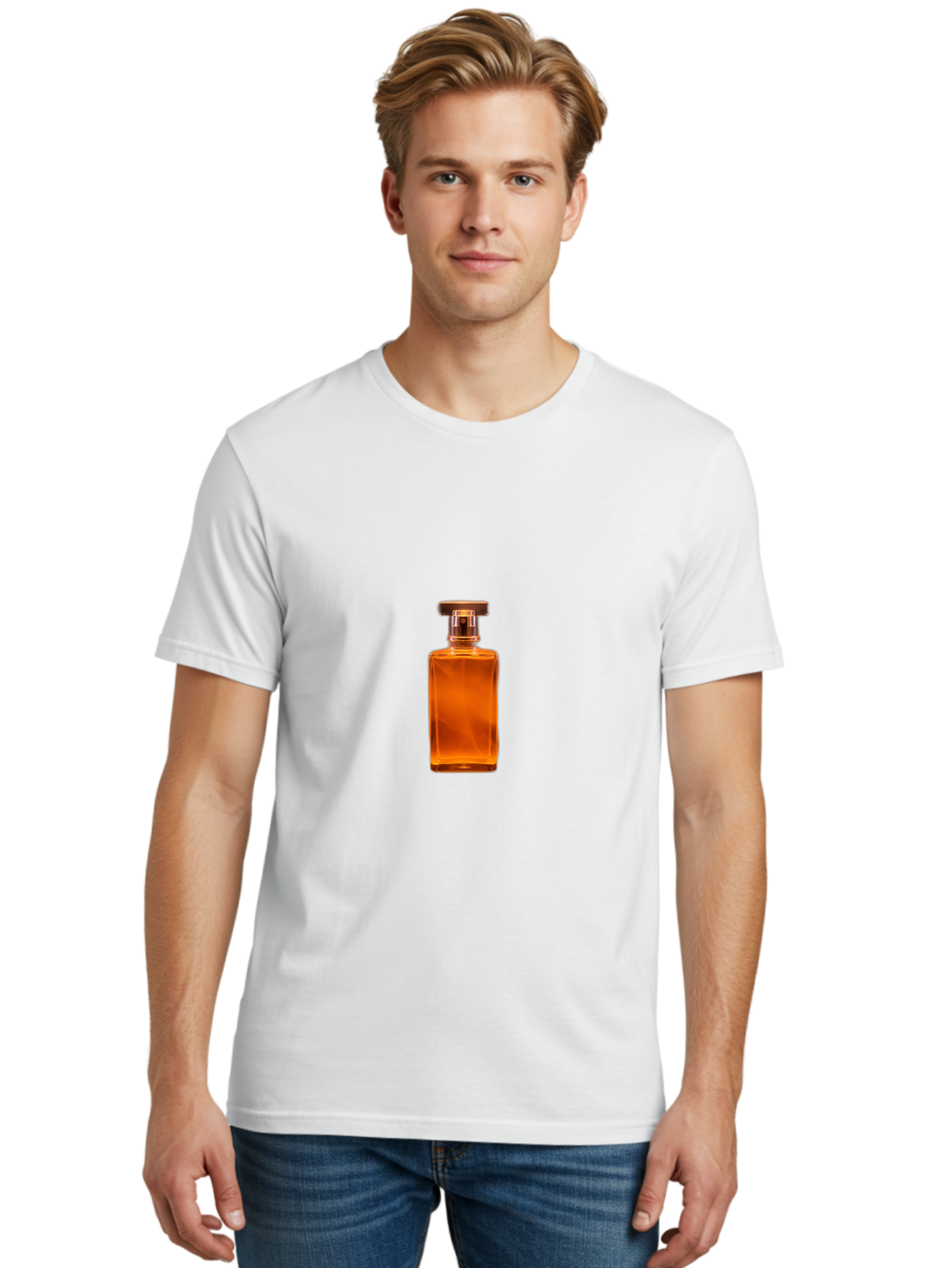 Perfume-Bottle Men'S Graphic Tee, 100% Cotton, Comfortable Casual Summer Wear, Machine Washable, Vintage Camera, Old Camera, Antique Camera, Black Camera, Classic Photography, Photography Equipment, Nostalgic Device, Film Camera, Camera Art Bag944