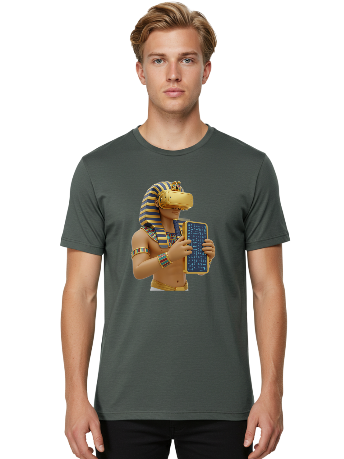 Pharaoh-Vr Men'S Graphic Tee, 100% Cotton, Comfortable Casual Summer Wear, Machine Washable, Vintage Camera, Old Camera, Antique Camera, Black Camera, Classic Photography, Photography Equipment, Nostalgic Device, Film Camera, Camera Art Bag946