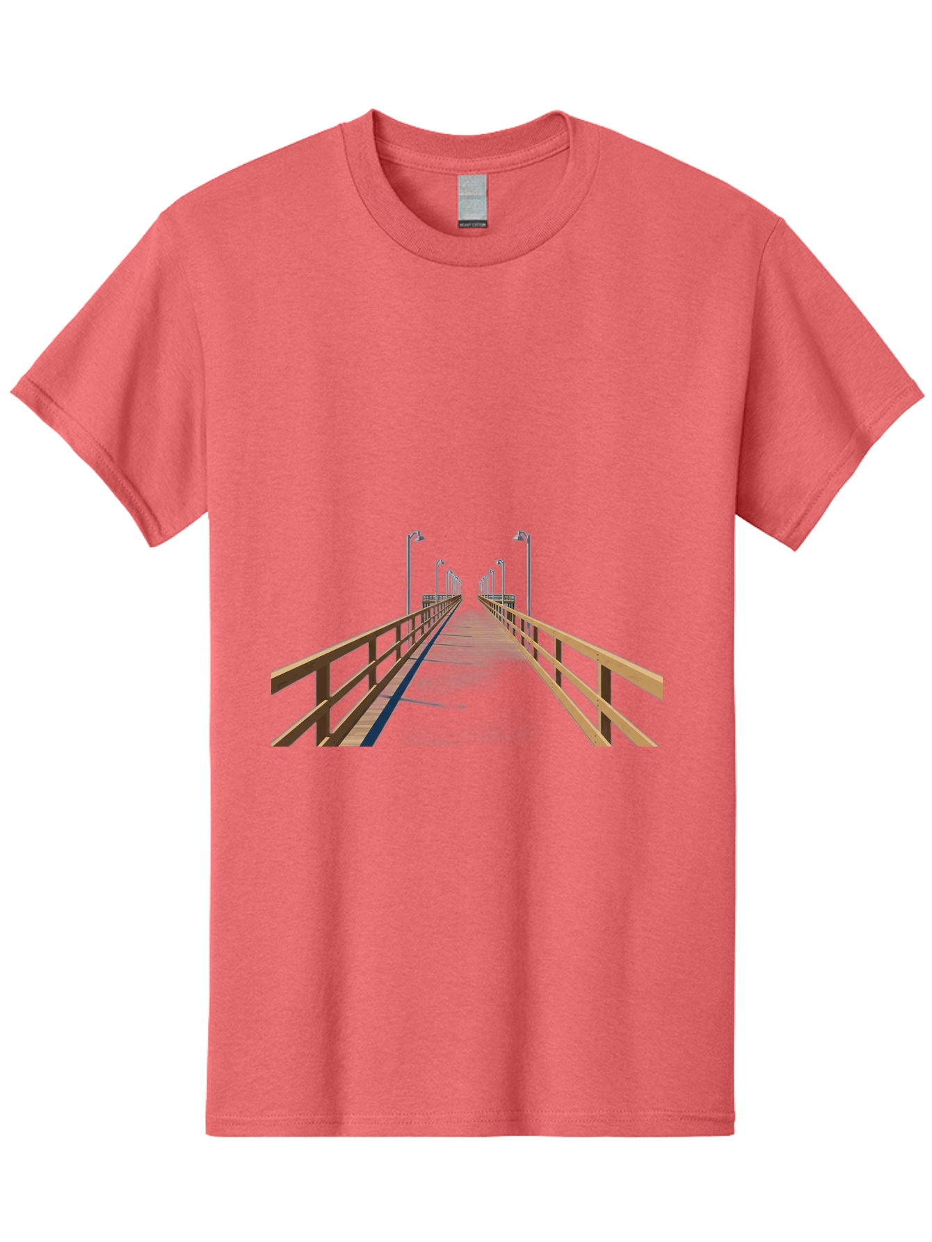 Pier-With-Street-Lights Men'S Graphic Tee, 100% Cotton, Comfortable Casual Summer Wear, Machine Washable, Vintage Camera, Old Camera, Antique Camera, Black Camera, Classic Photography, Photography Equipment, Nostalgic Device, Film Camera, Bag949