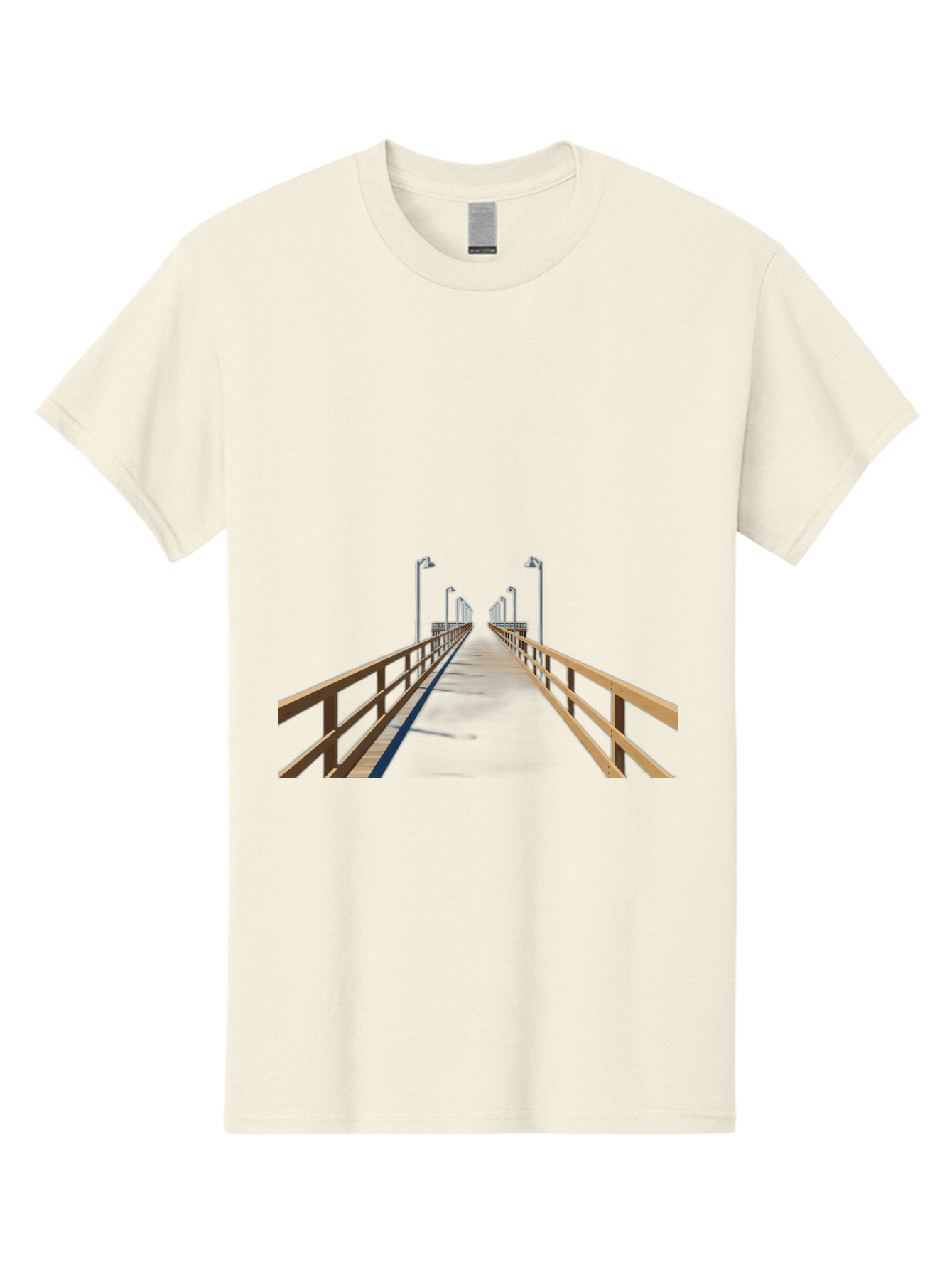 Pier-With-Street-Lights Men'S Graphic Tee, 100% Cotton, Comfortable Casual Summer Wear, Machine Washable, Vintage Camera, Old Camera, Antique Camera, Black Camera, Classic Photography, Photography Equipment, Nostalgic Device, Film Camera, Bag949