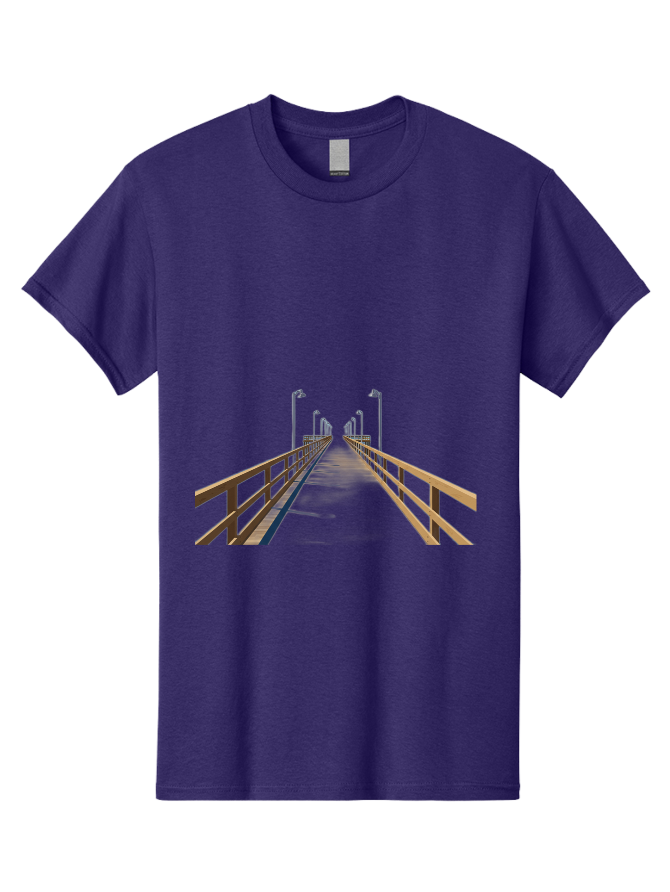 Pier-With-Street-Lights Men'S Graphic Tee, 100% Cotton, Comfortable Casual Summer Wear, Machine Washable, Vintage Camera, Old Camera, Antique Camera, Black Camera, Classic Photography, Photography Equipment, Nostalgic Device, Film Camera, Bag949