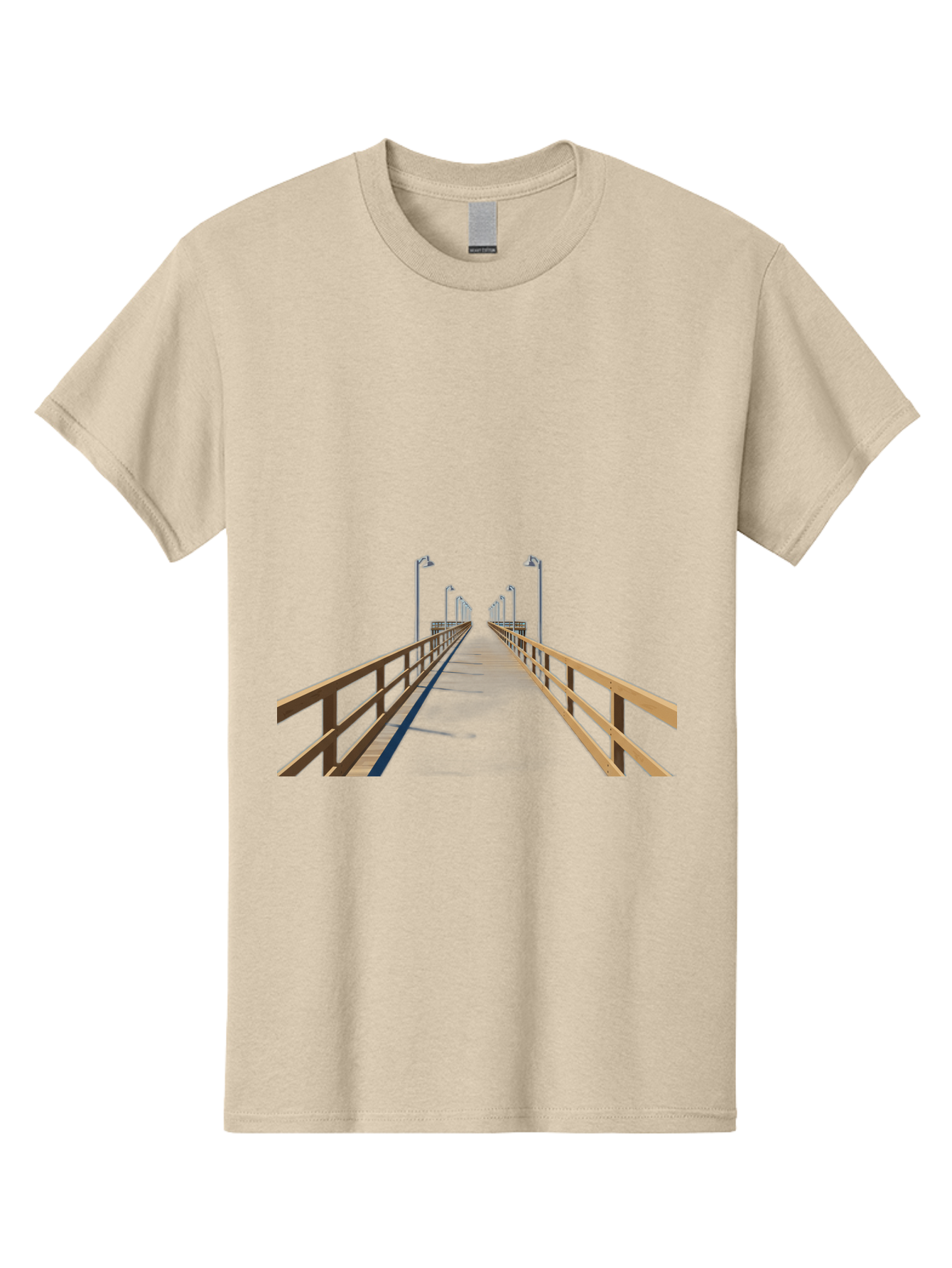 Pier-With-Street-Lights Men'S Graphic Tee, 100% Cotton, Comfortable Casual Summer Wear, Machine Washable, Vintage Camera, Old Camera, Antique Camera, Black Camera, Classic Photography, Photography Equipment, Nostalgic Device, Film Camera, Bag949