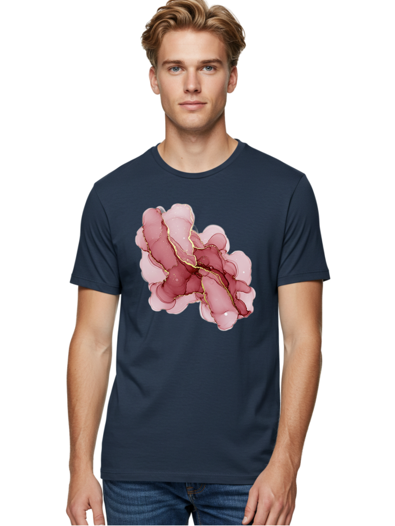 Pink-Abstract-Art Men'S Graphic Tee, 100% Cotton, Comfortable Casual Summer Wear, Machine Washable, Vintage Camera, Old Camera, Antique Camera, Black Camera, Classic Photography, Photography Equipment, Nostalgic Device, Film Camera, Camera Art Bag950