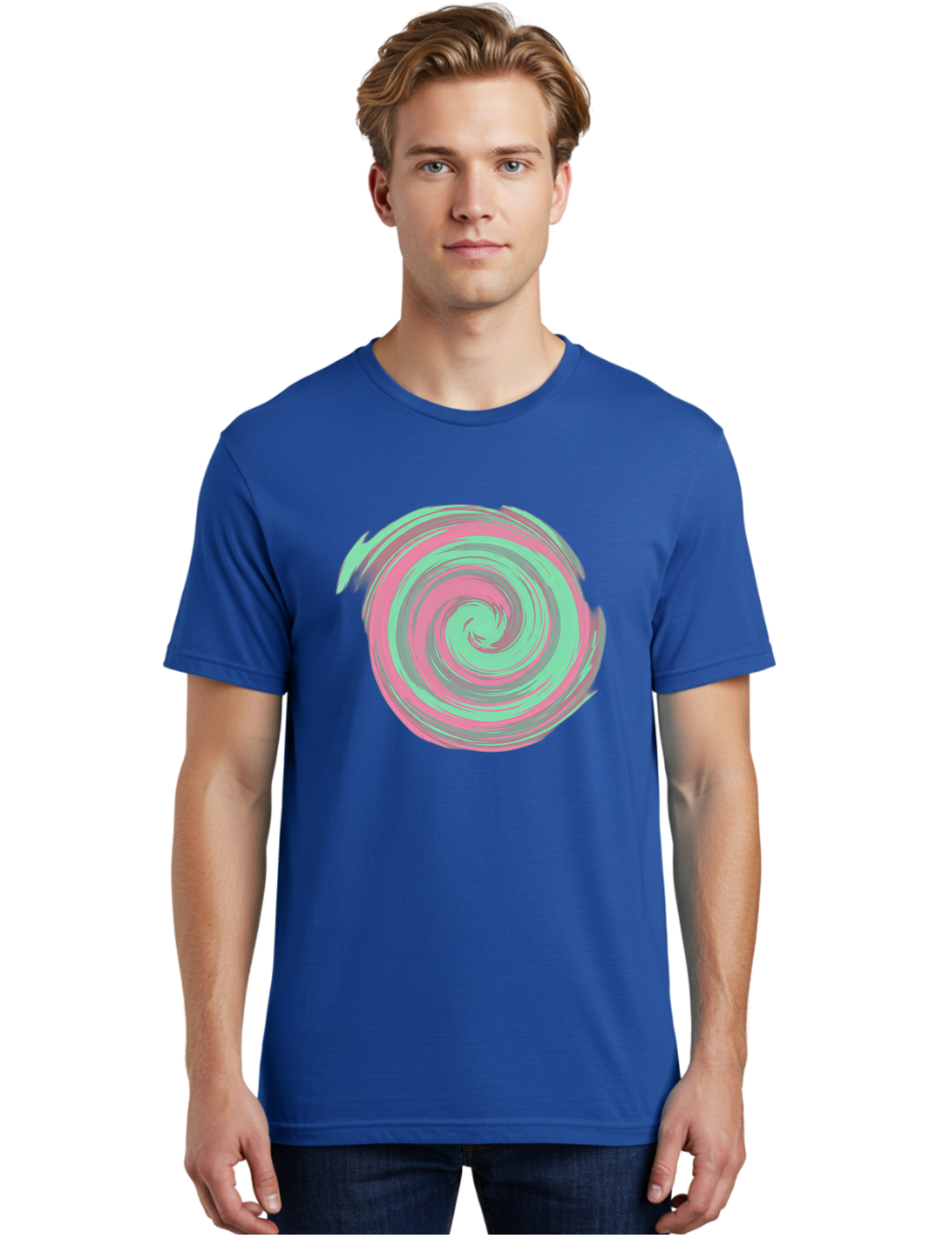 Pink-And-Grey-Spiral Men'S Graphic Tee, 100% Cotton, Comfortable Casual Summer Wear, Machine Washable, Vintage Camera, Old Camera, Antique Camera, Black Camera, Classic Photography, Photography Equipment, Nostalgic Device, Film Camera, Bag951