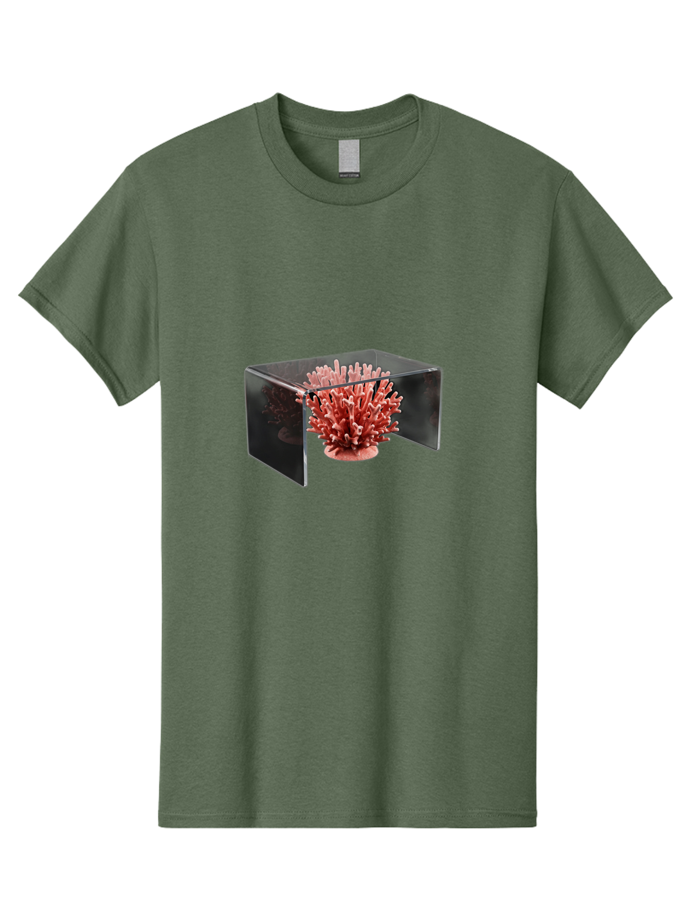 Pink-Coral-In-Cube Men'S Graphic Tee, 100% Cotton, Comfortable Casual Summer Wear, Machine Washable, Vintage Camera, Old Camera, Antique Camera, Black Camera, Classic Photography, Photography Equipment, Nostalgic Device, Film Camera, Bag952