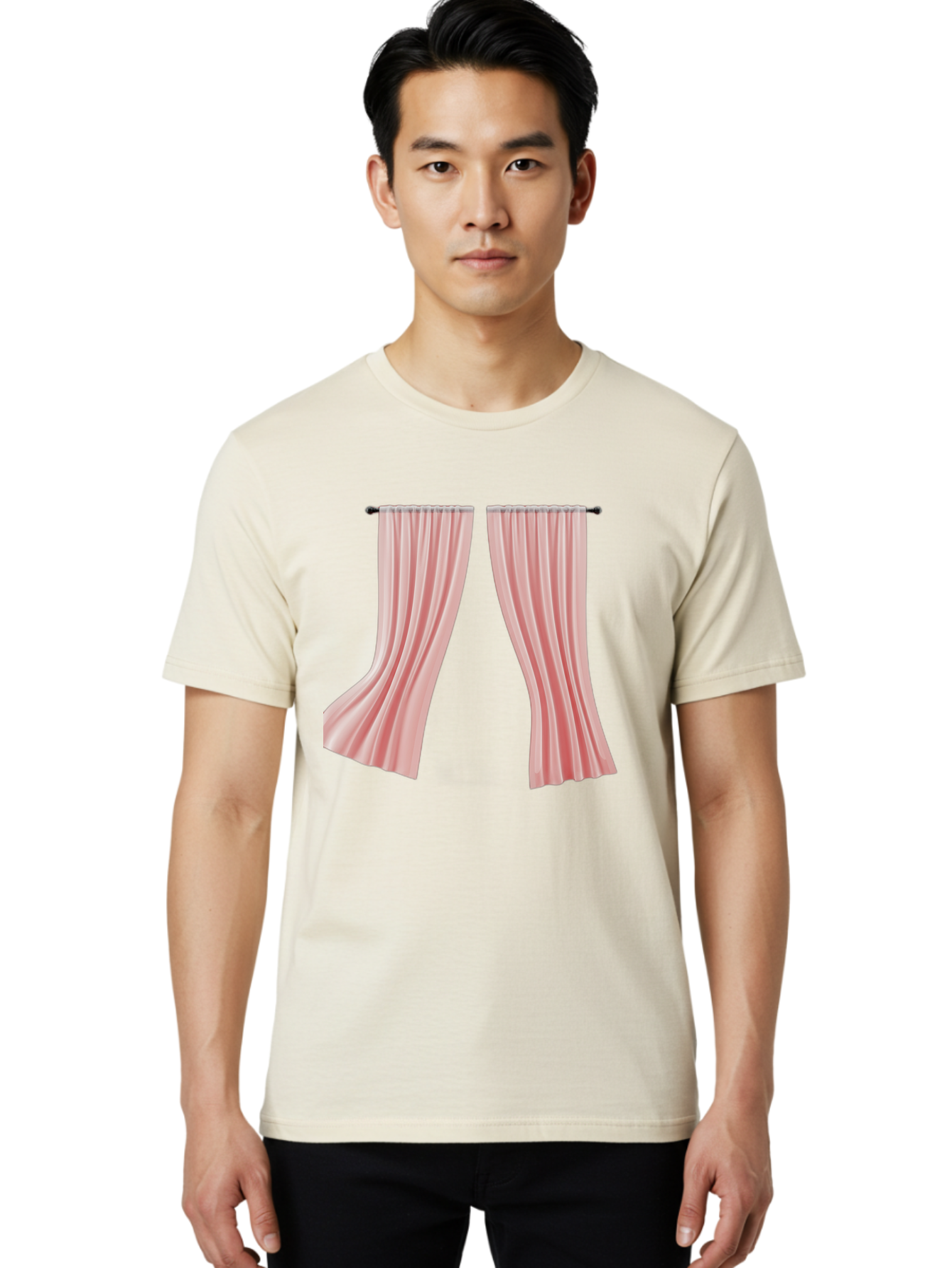 Pink-Curtains Men'S Graphic Tee, 100% Cotton, Comfortable Casual Summer Wear, Machine Washable, Vintage Camera, Old Camera, Antique Camera, Black Camera, Classic Photography, Photography Equipment, Nostalgic Device, Film Camera, Camera Art Bag953