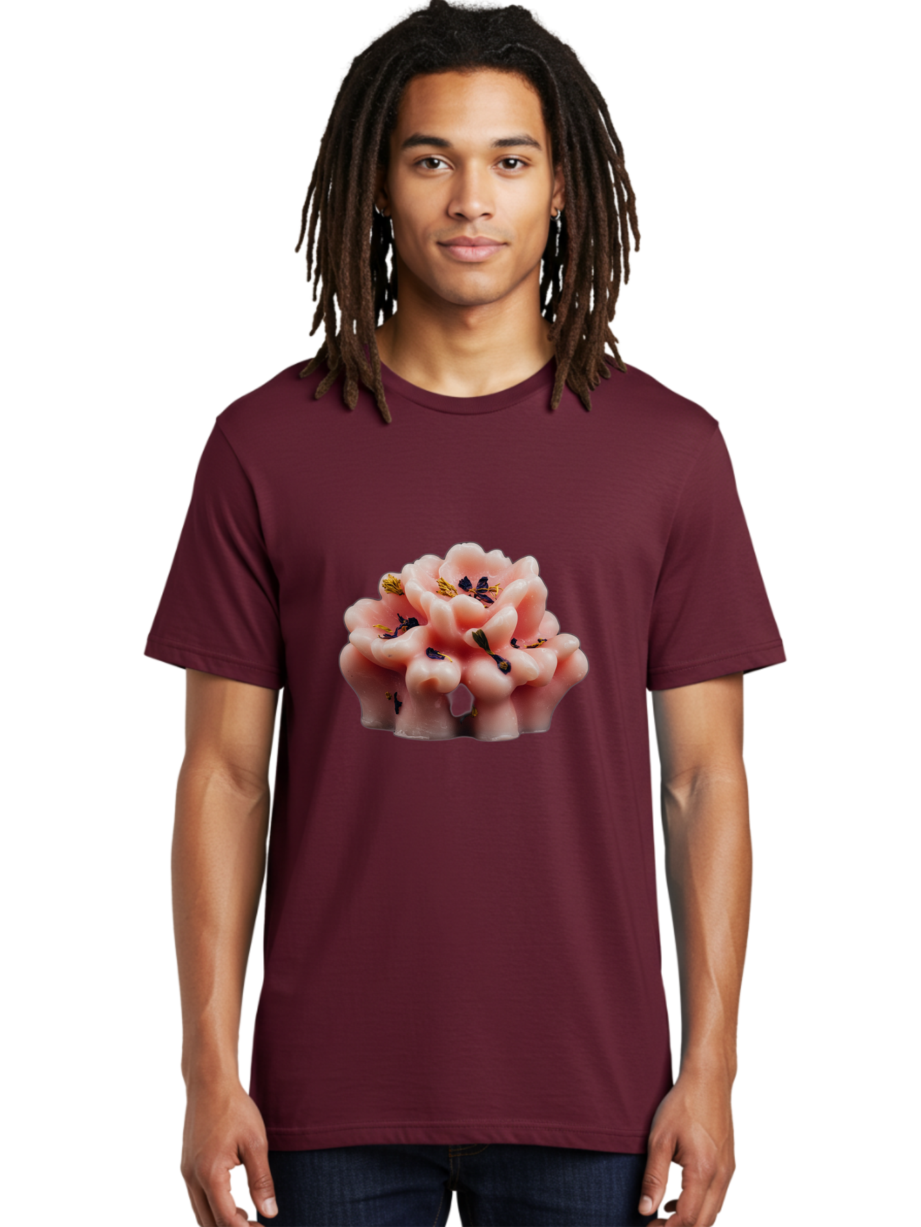Pink-Flower-Shaped-Candle Men'S Graphic Tee, 100% Cotton, Comfortable Casual Summer Wear, Machine Washable, Vintage Camera, Old Camera, Antique Camera, Black Camera, Classic Photography, Photography Equipment, Nostalgic Device, Film Camera, Bag956