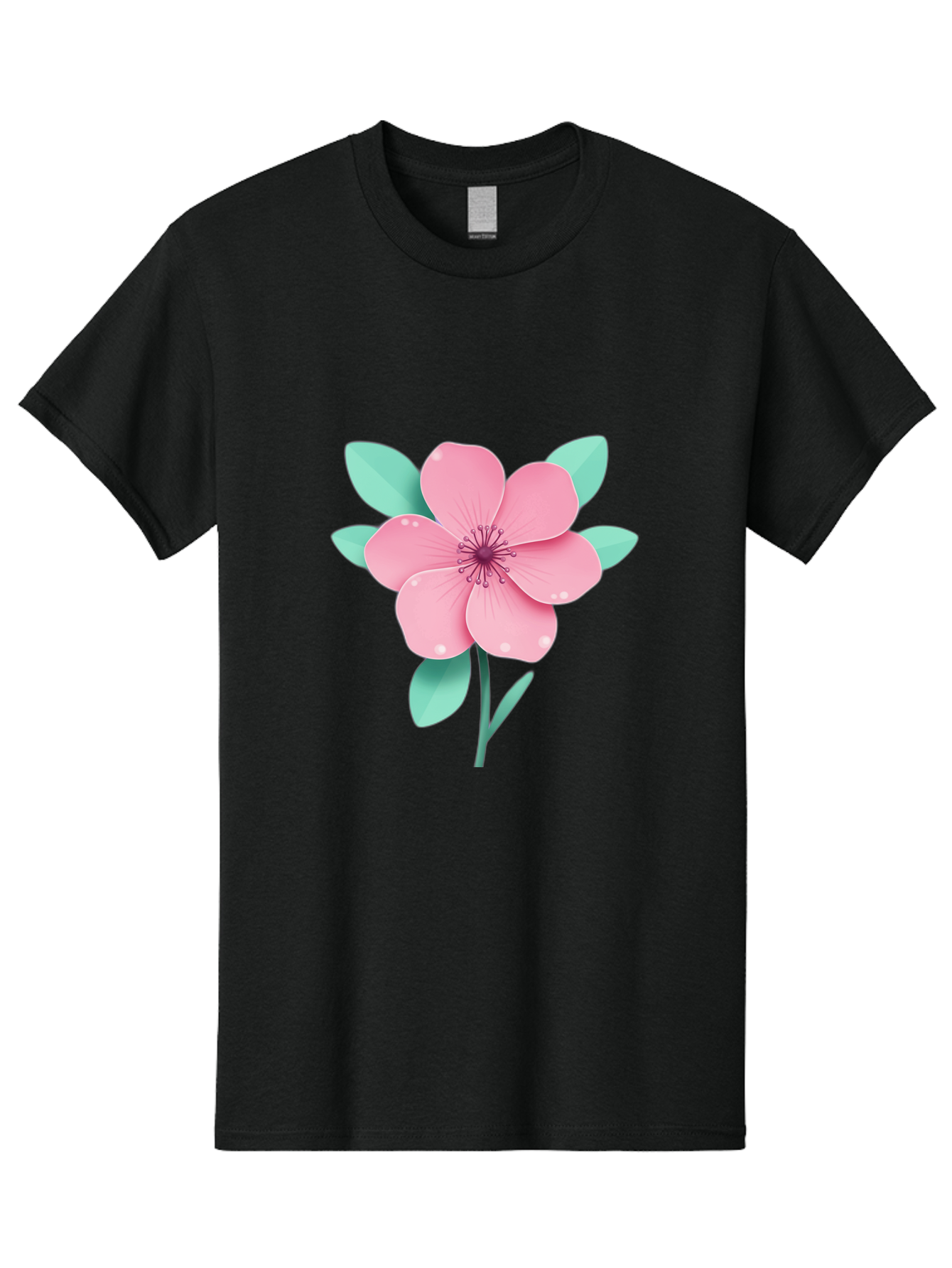 Pink-Flower Men'S Graphic Tee, 100% Cotton, Comfortable Casual Summer Wear, Machine Washable, Vintage Camera, Old Camera, Antique Camera, Black Camera, Classic Photography, Photography Equipment, Nostalgic Device, Film Camera, Camera Art Bag957