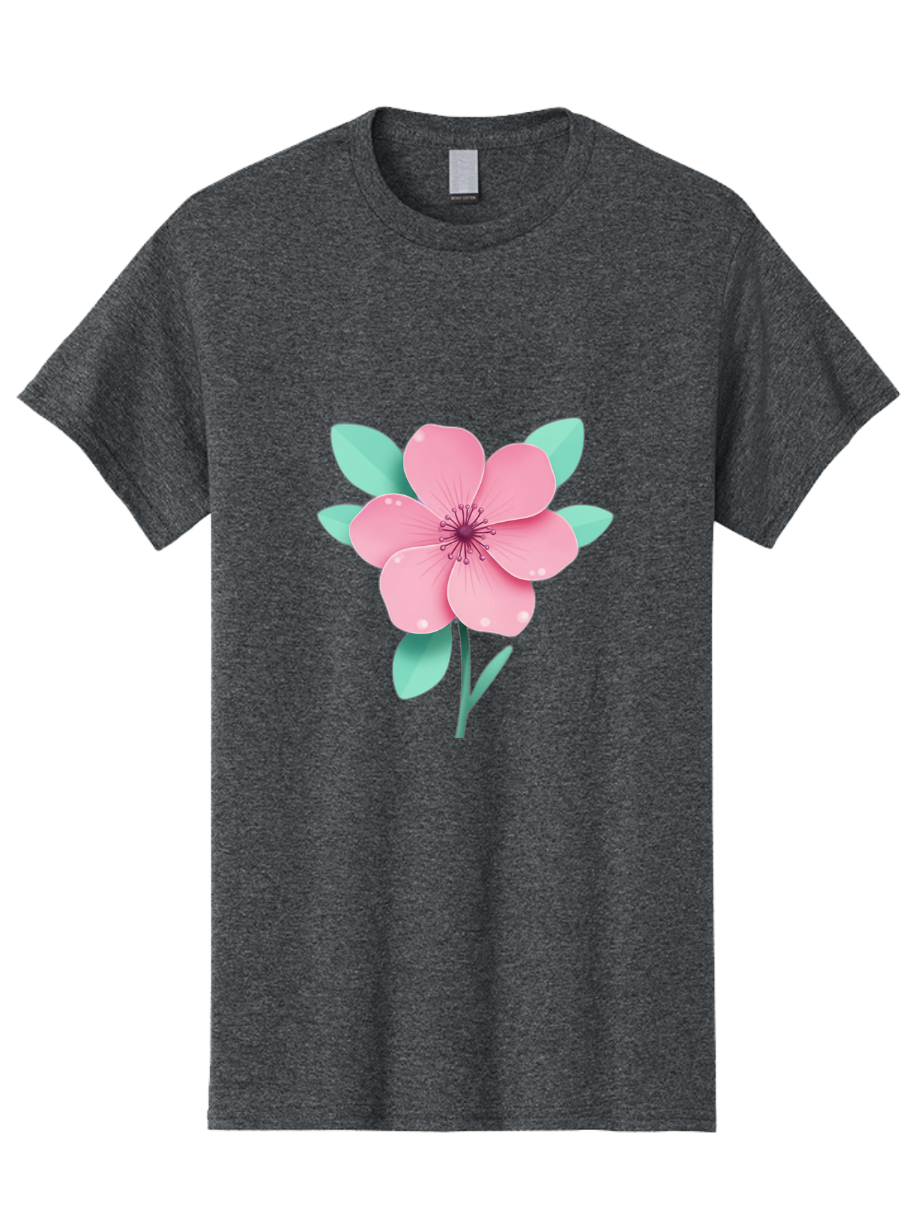 Pink-Flower Men'S Graphic Tee, 100% Cotton, Comfortable Casual Summer Wear, Machine Washable, Vintage Camera, Old Camera, Antique Camera, Black Camera, Classic Photography, Photography Equipment, Nostalgic Device, Film Camera, Camera Art Bag957