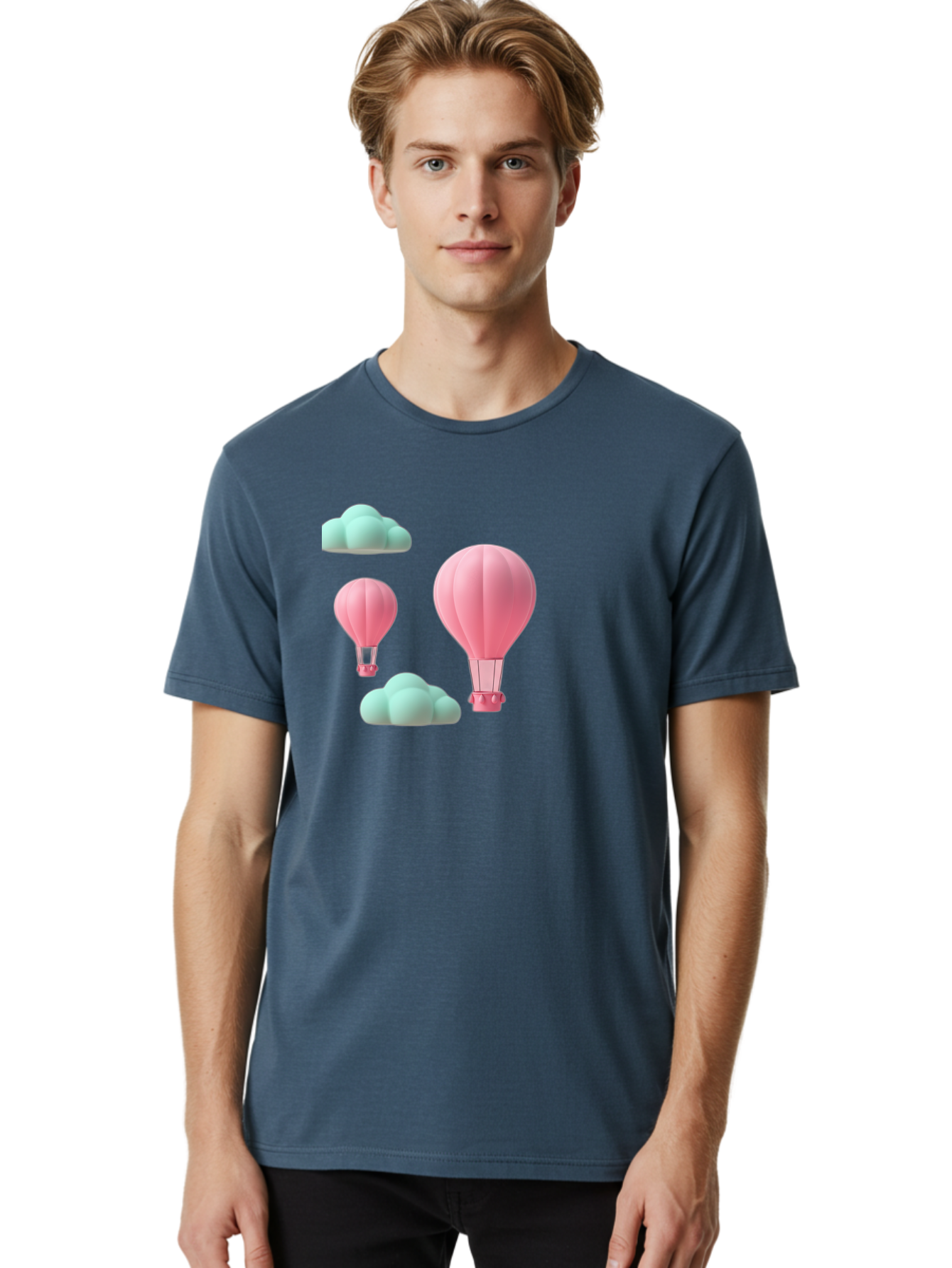Pink-Hot-Air-Balloons Men'S Graphic Tee, 100% Cotton, Comfortable Casual Summer Wear, Machine Washable, Vintage Camera, Old Camera, Antique Camera, Black Camera, Classic Photography, Photography Equipment, Nostalgic Device, Film Camera, Bag958