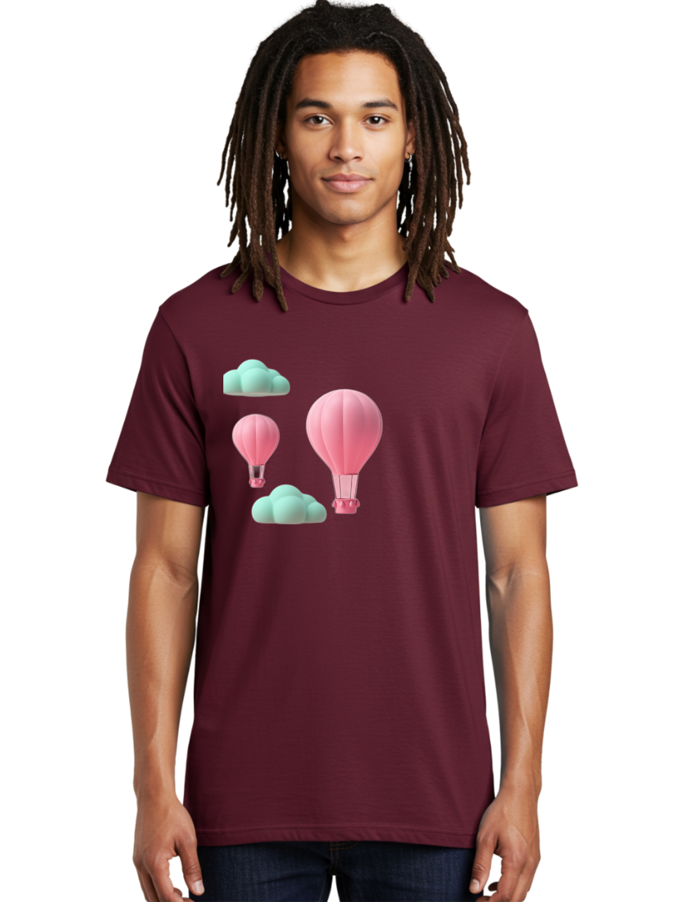 Pink-Hot-Air-Balloons Men'S Graphic Tee, 100% Cotton, Comfortable Casual Summer Wear, Machine Washable, Vintage Camera, Old Camera, Antique Camera, Black Camera, Classic Photography, Photography Equipment, Nostalgic Device, Film Camera, Bag958