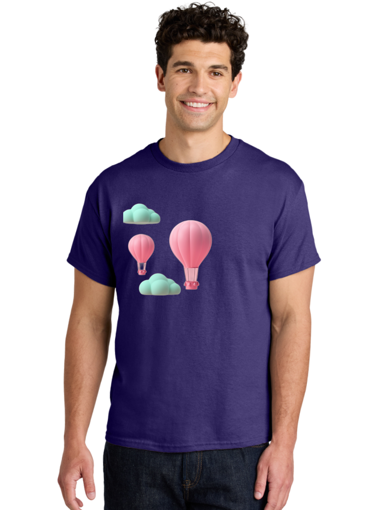 Pink-Hot-Air-Balloons Men'S Graphic Tee, 100% Cotton, Comfortable Casual Summer Wear, Machine Washable, Vintage Camera, Old Camera, Antique Camera, Black Camera, Classic Photography, Photography Equipment, Nostalgic Device, Film Camera, Bag958