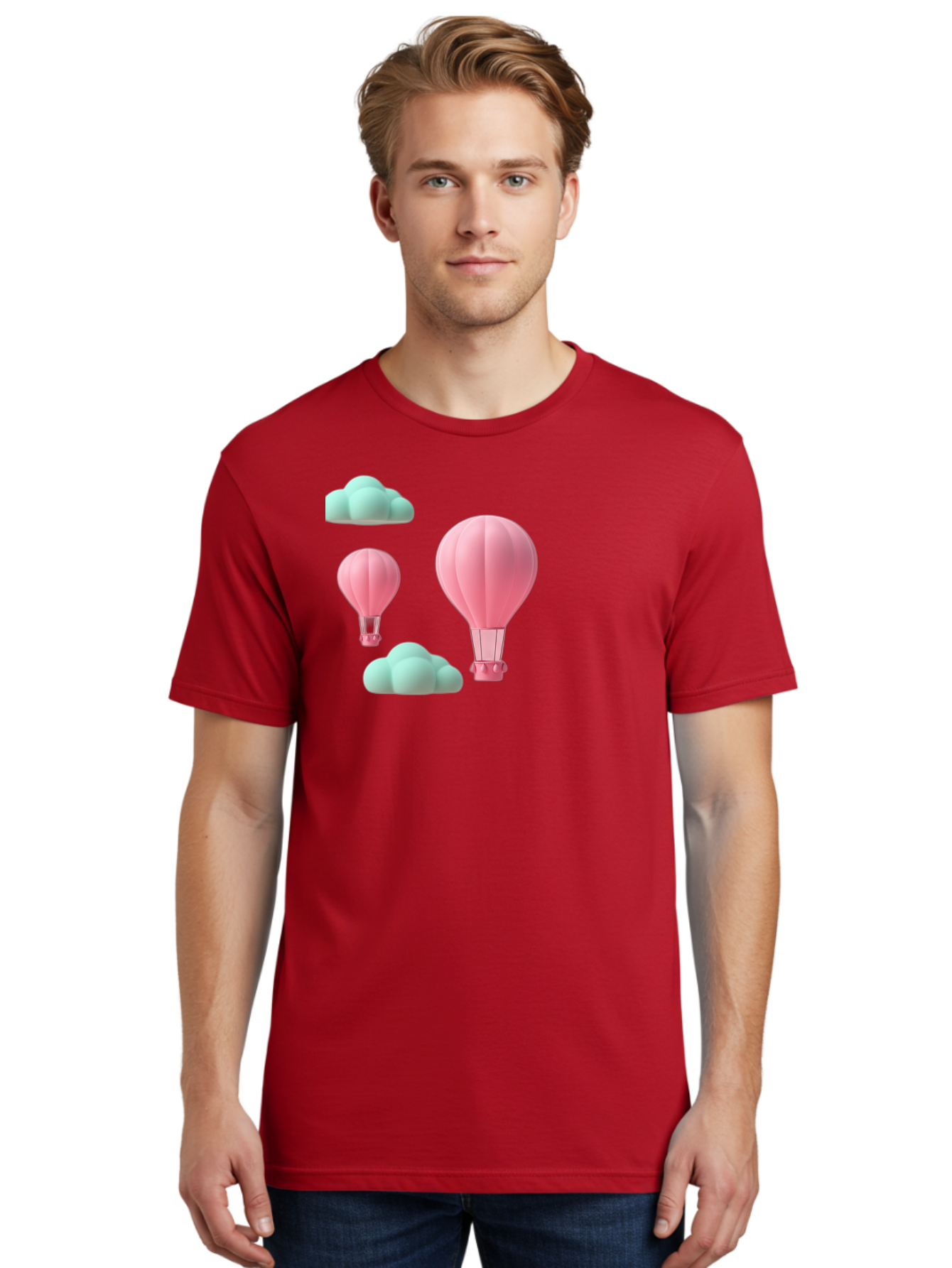 Pink-Hot-Air-Balloons Men'S Graphic Tee, 100% Cotton, Comfortable Casual Summer Wear, Machine Washable, Vintage Camera, Old Camera, Antique Camera, Black Camera, Classic Photography, Photography Equipment, Nostalgic Device, Film Camera, Bag958