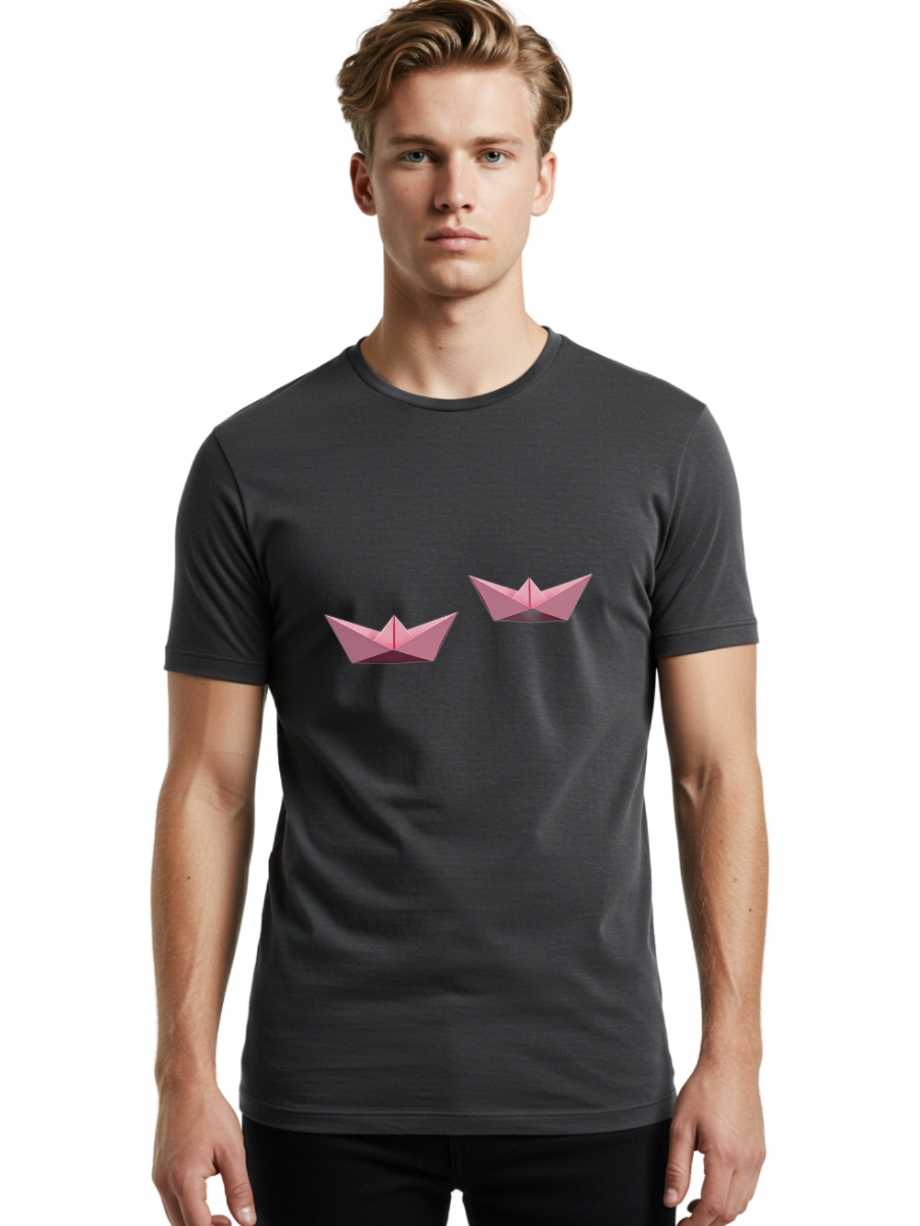 Pink-Paper-Boats Men'S Graphic Tee, 100% Cotton, Comfortable Casual Summer Wear, Machine Washable, Vintage Camera, Old Camera, Antique Camera, Black Camera, Classic Photography, Photography Equipment, Nostalgic Device, Film Camera, Camera Art Bag959