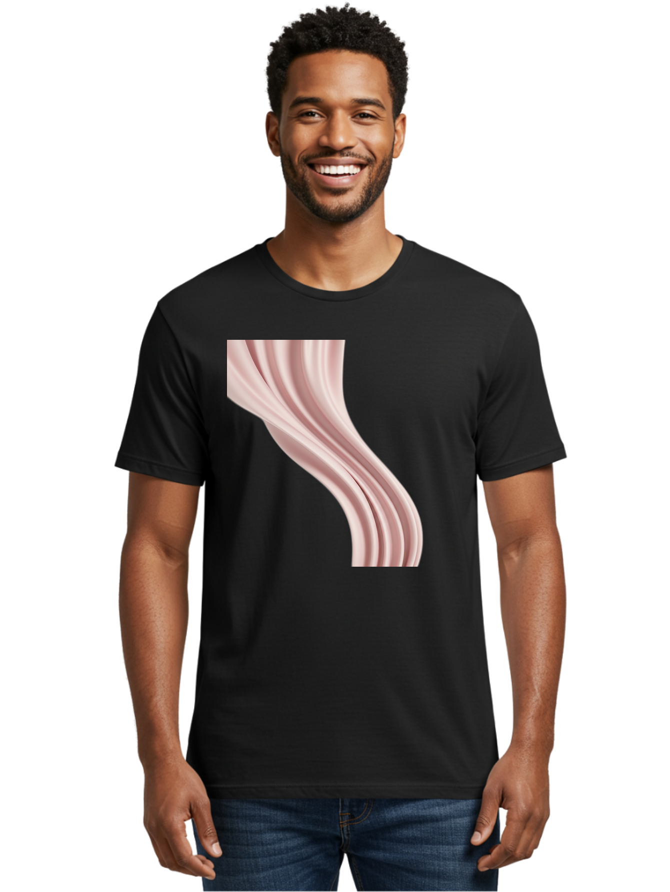 Pink-Ribbon Men'S Graphic Tee, 100% Cotton, Comfortable Casual Summer Wear, Machine Washable, Vintage Camera, Old Camera, Antique Camera, Black Camera, Classic Photography, Photography Equipment, Nostalgic Device, Film Camera, Camera Art Bag960